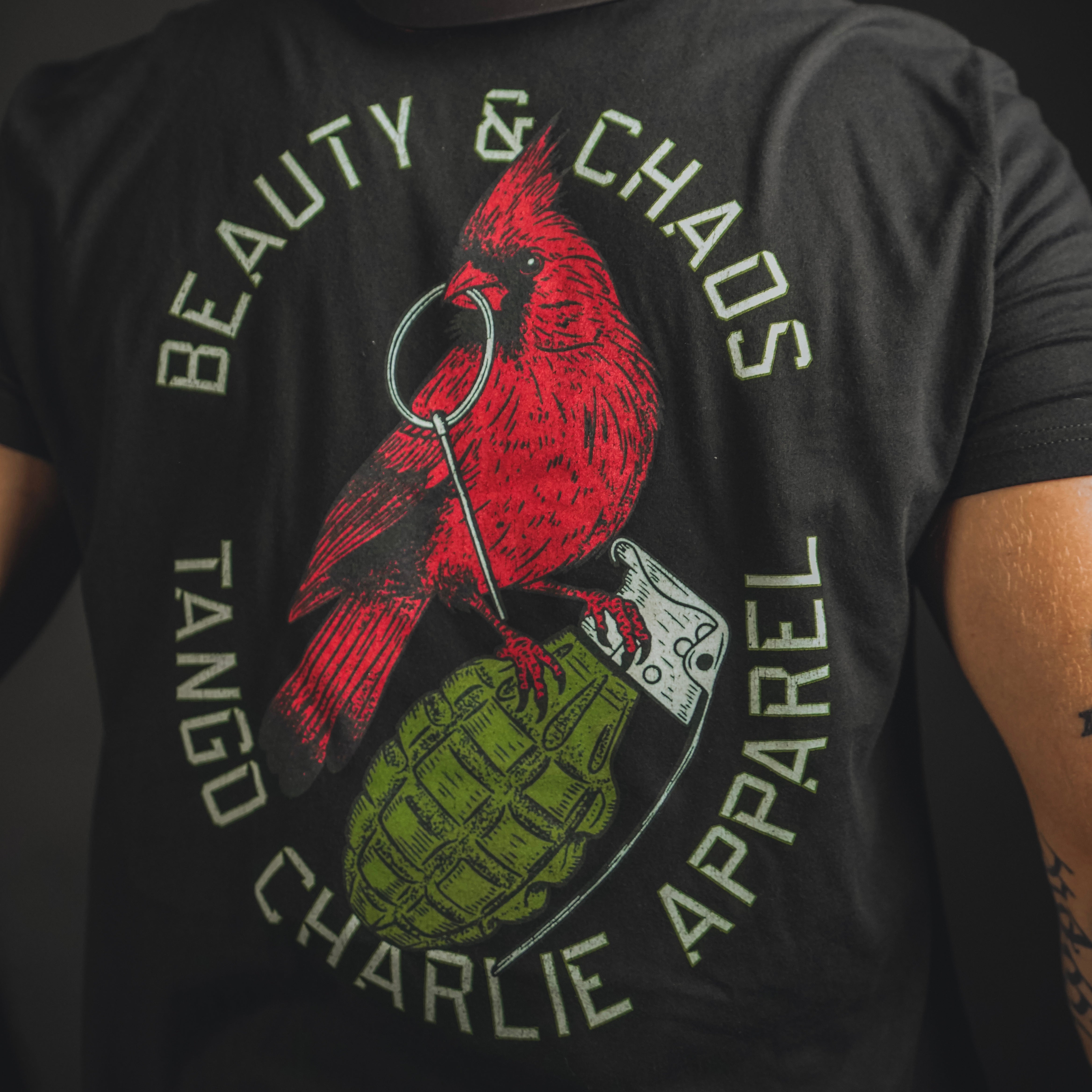 "Beauty and Chaos 2.0" - Black Tee