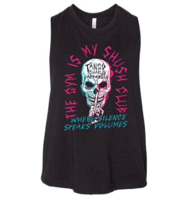 Shush Club 🤫 - Crop Muscle Tank