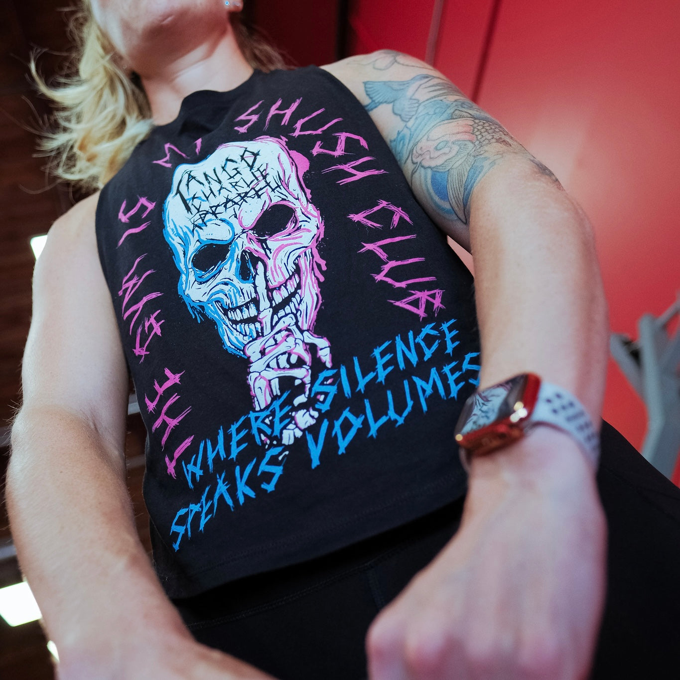 Shush Club 🤫 - Crop Muscle Tank