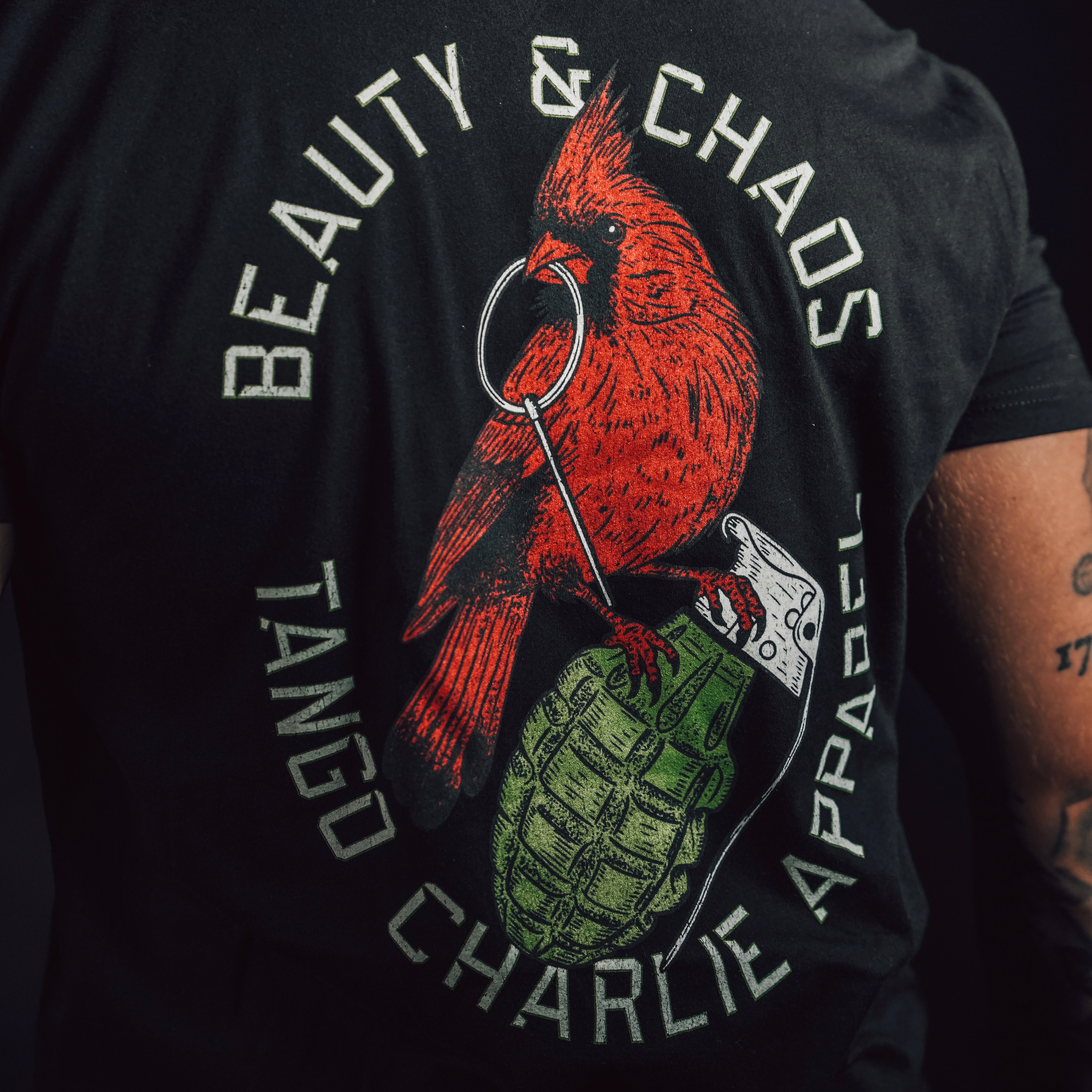 "Beauty and Chaos 2.0" - Black Tee