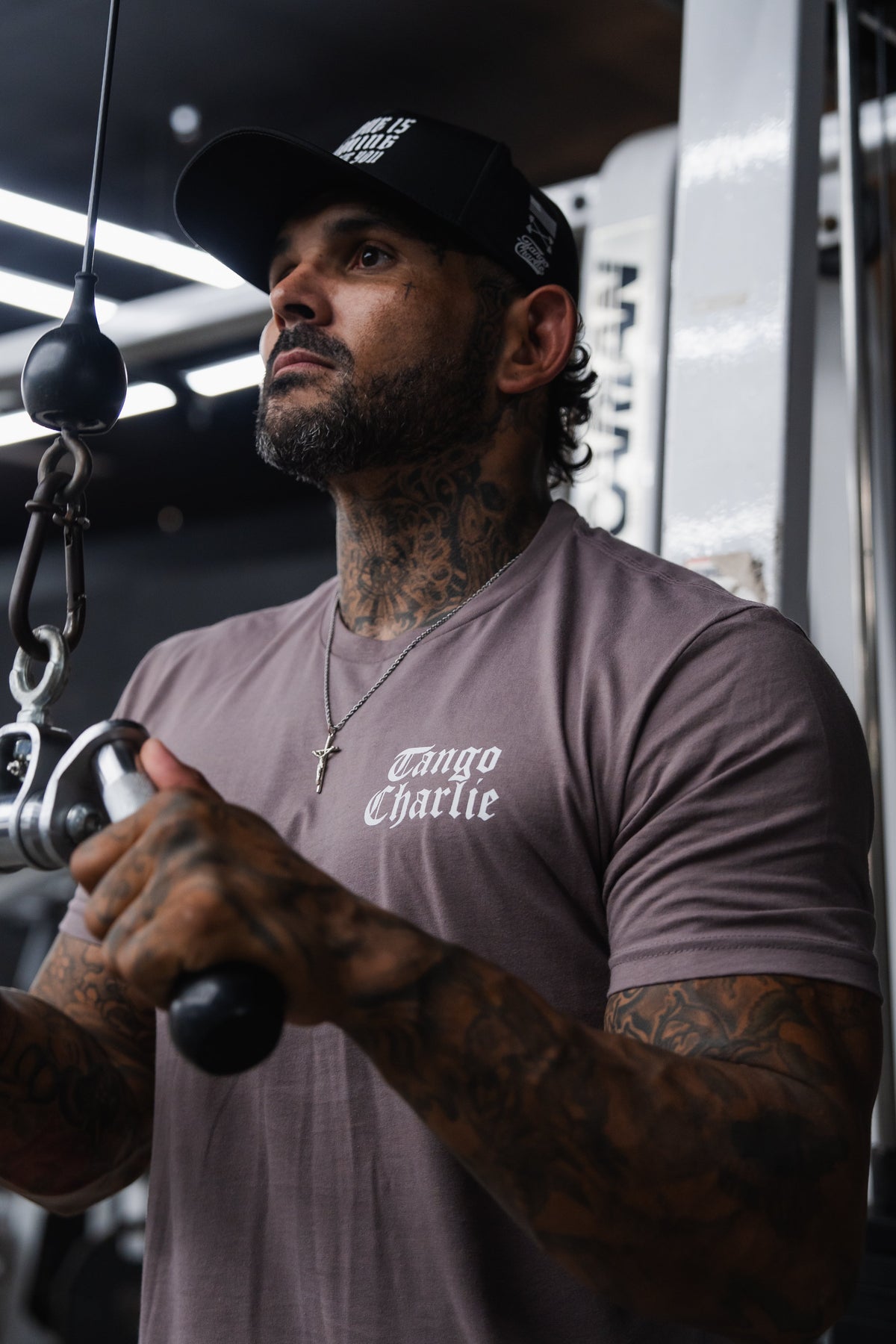 Lift Heavy. Praise Hard. Shiitake Tee