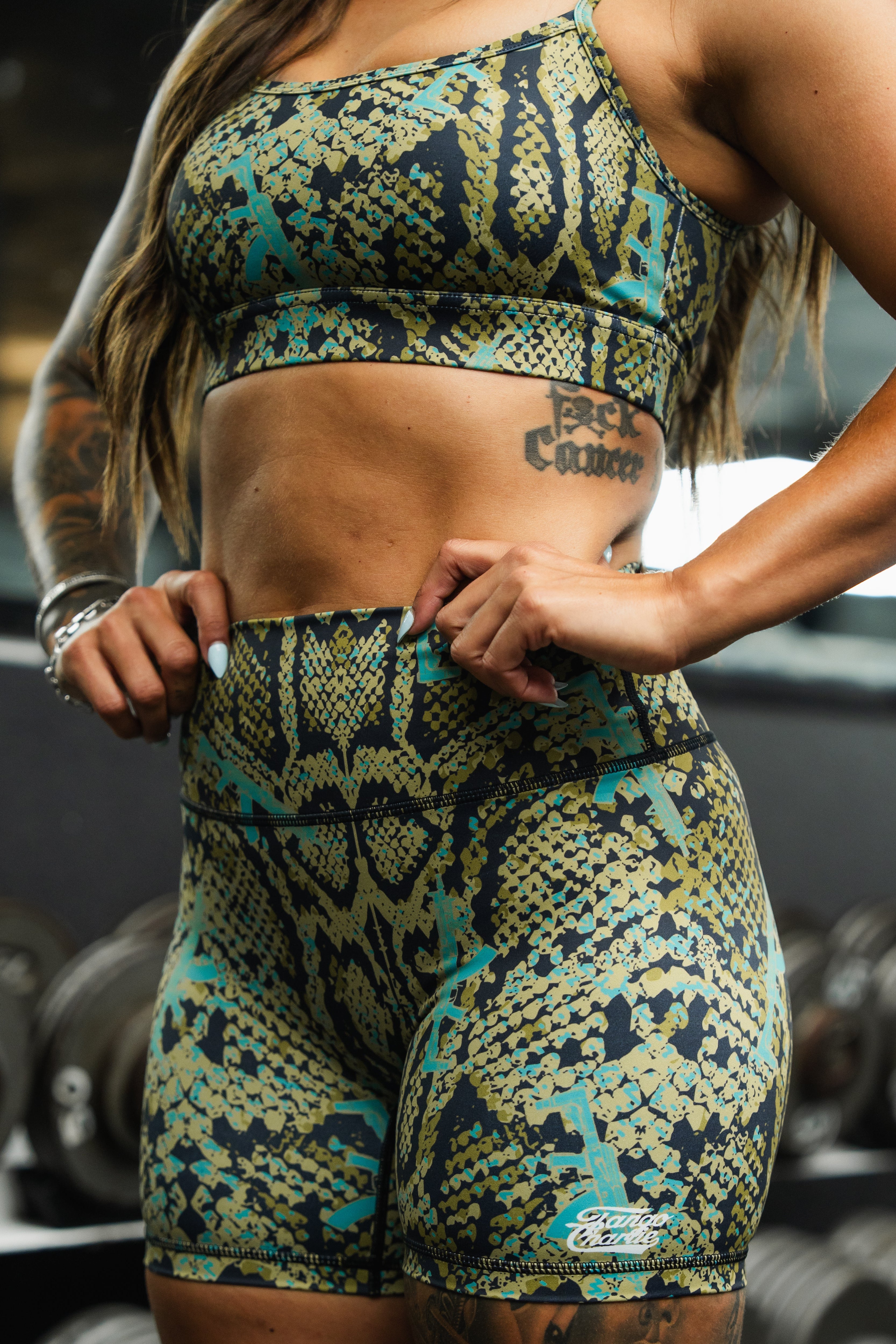 Women's High-Waisted Seamless Front Compression Training Shorts | Lethal Venom