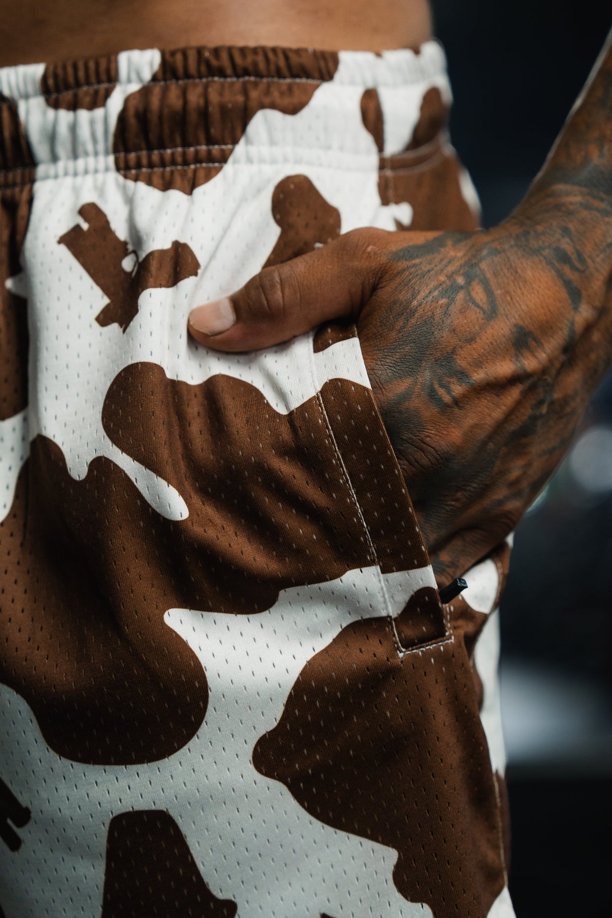 Men's Mesh Lifestyle Shorts | 5.5"- Moo Moo Pew