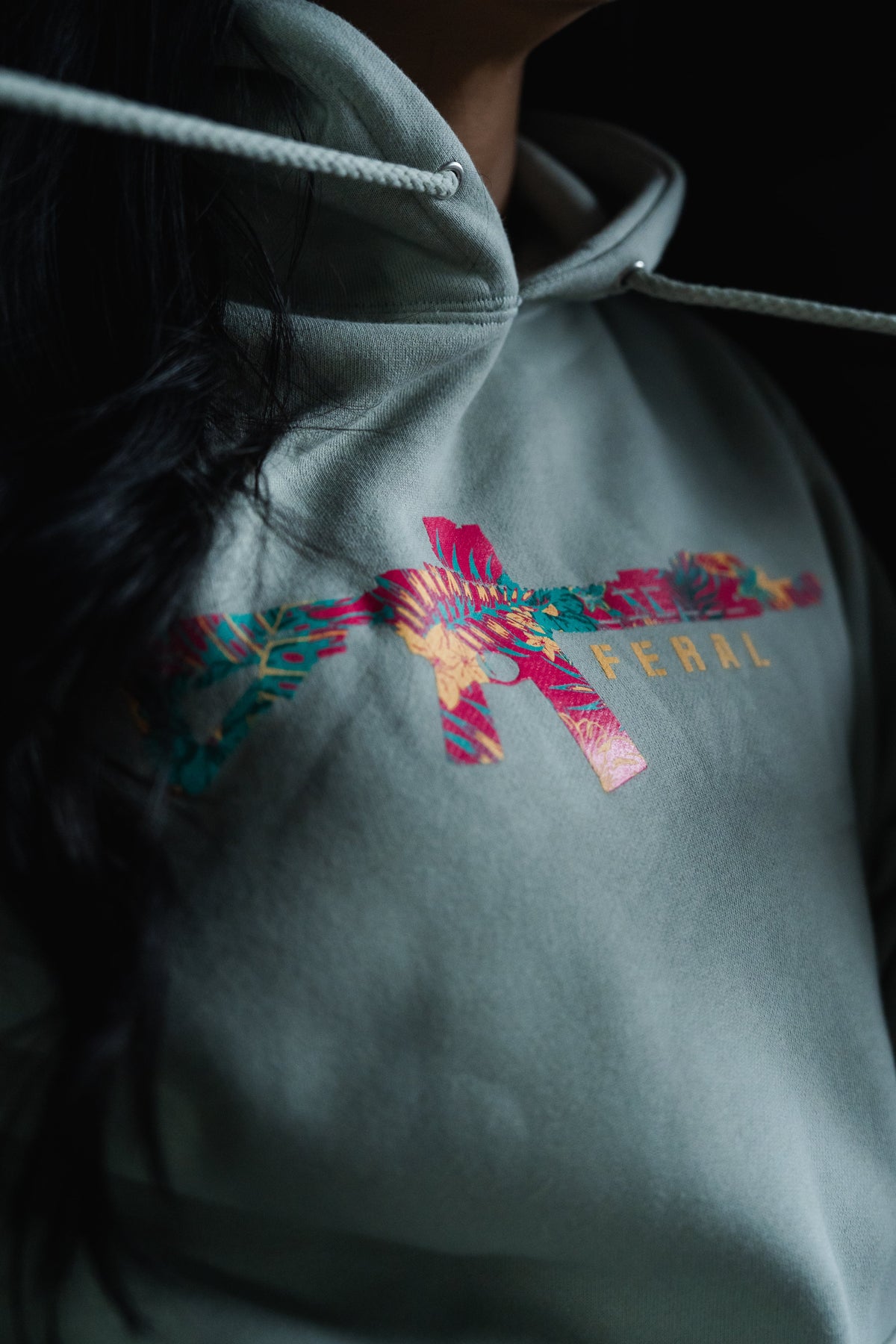 Feral - Premium Dusty Sage Hoodie