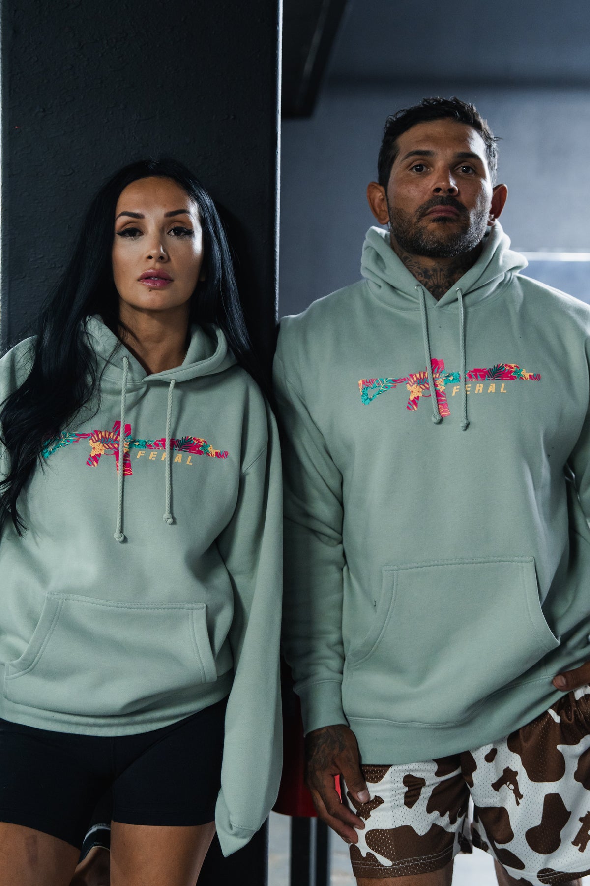 Feral - Premium Dusty Sage Hoodie