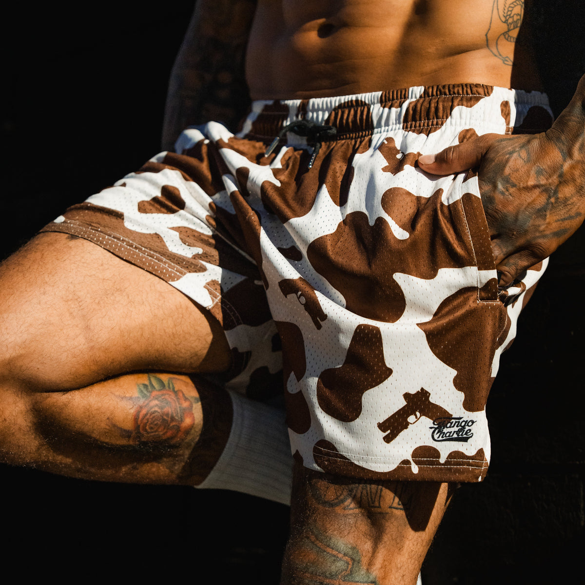 Men's Mesh Lifestyle Shorts | 5.5"- Moo Moo Pew