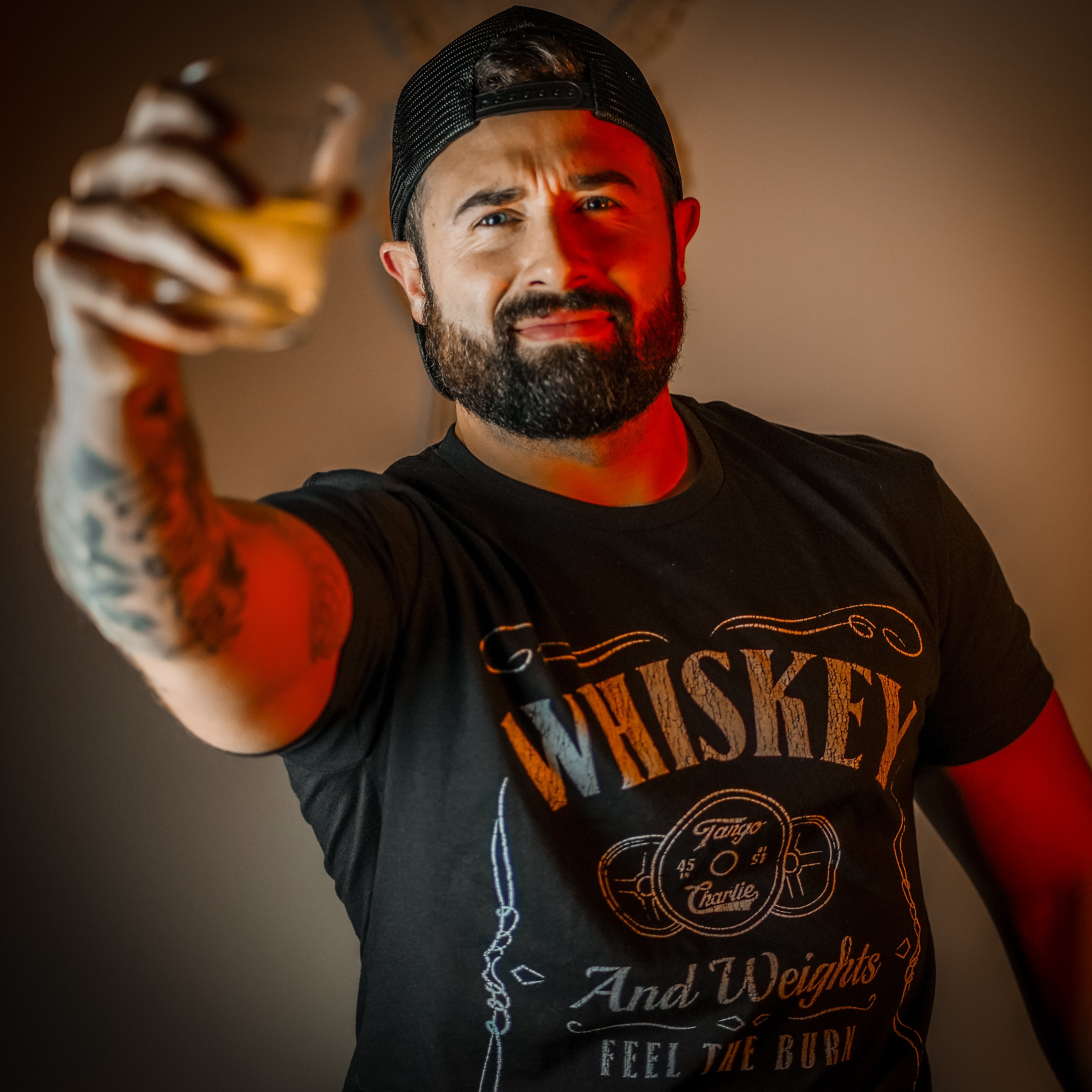 Whiskey "Feel the Burn" - tee