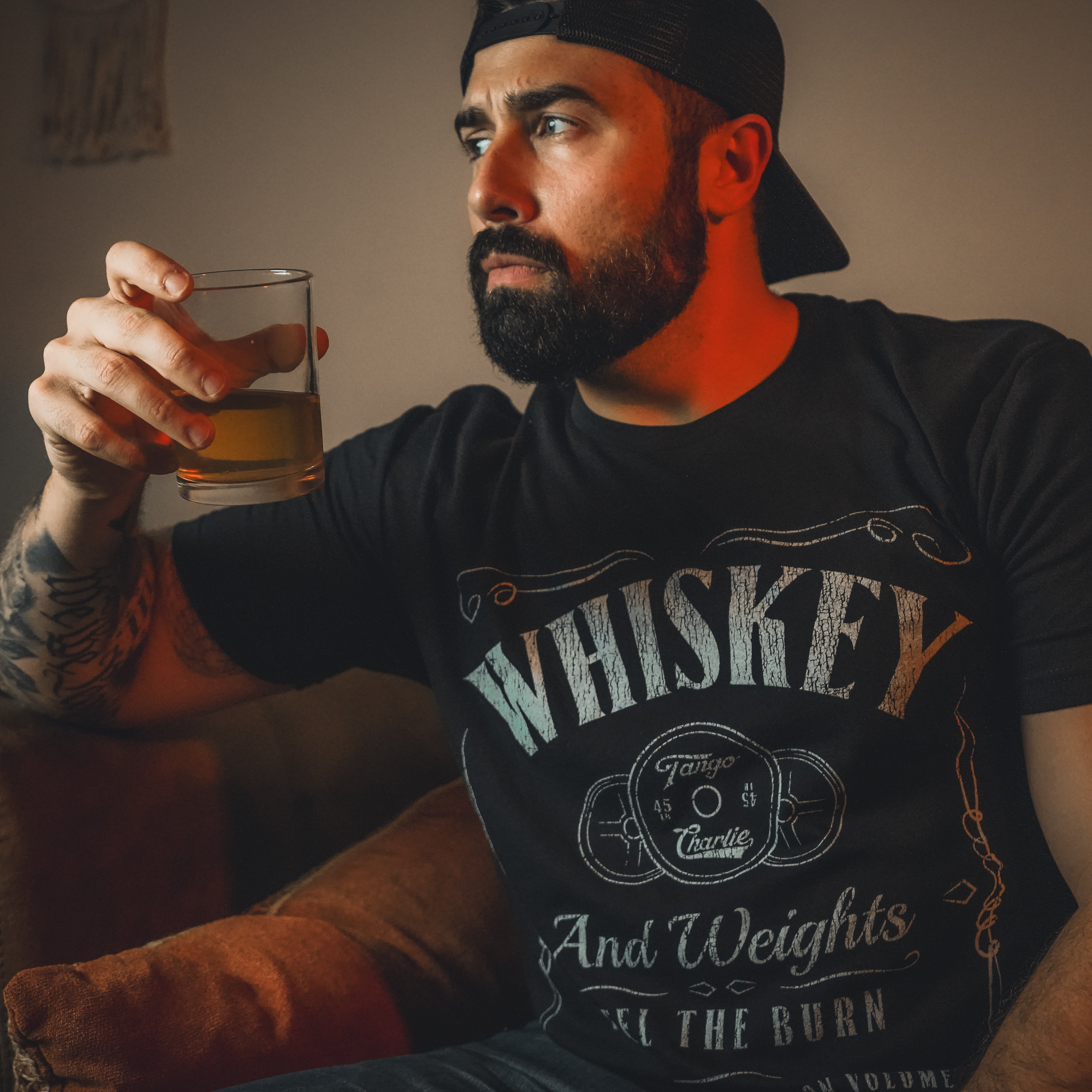 Whiskey "Feel the Burn" - tee