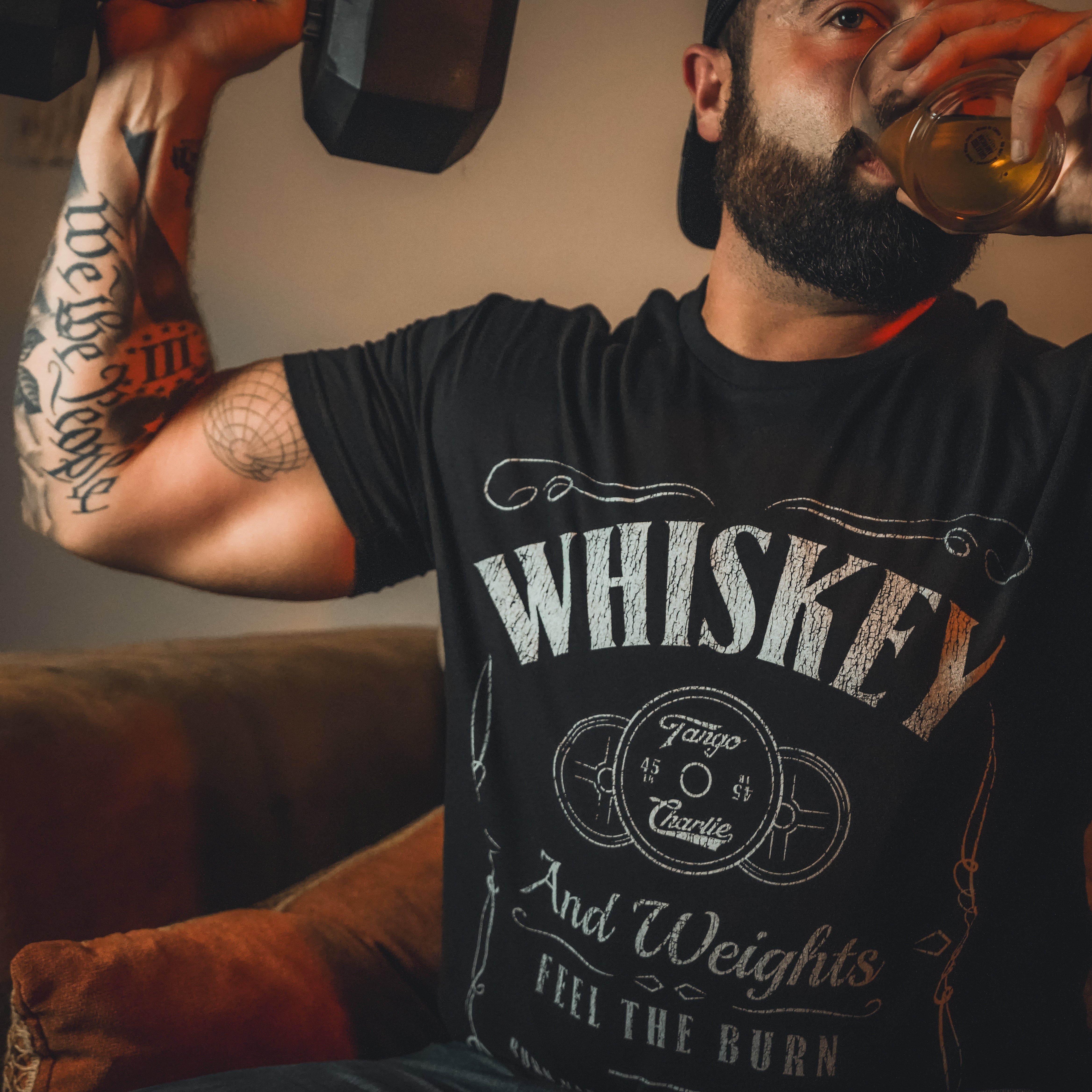 Whiskey "Feel the Burn" - tee