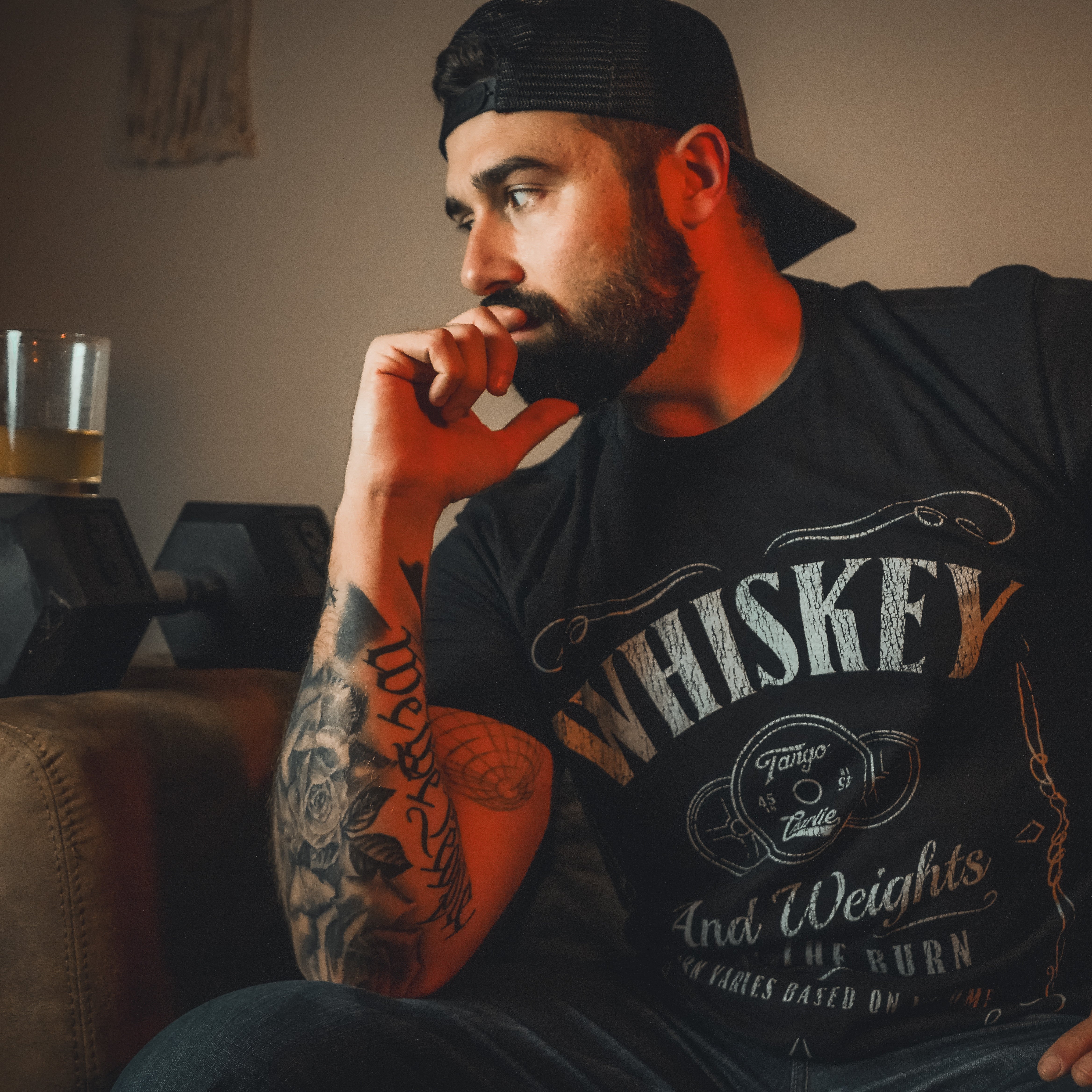 Whiskey "Feel the Burn" - tee