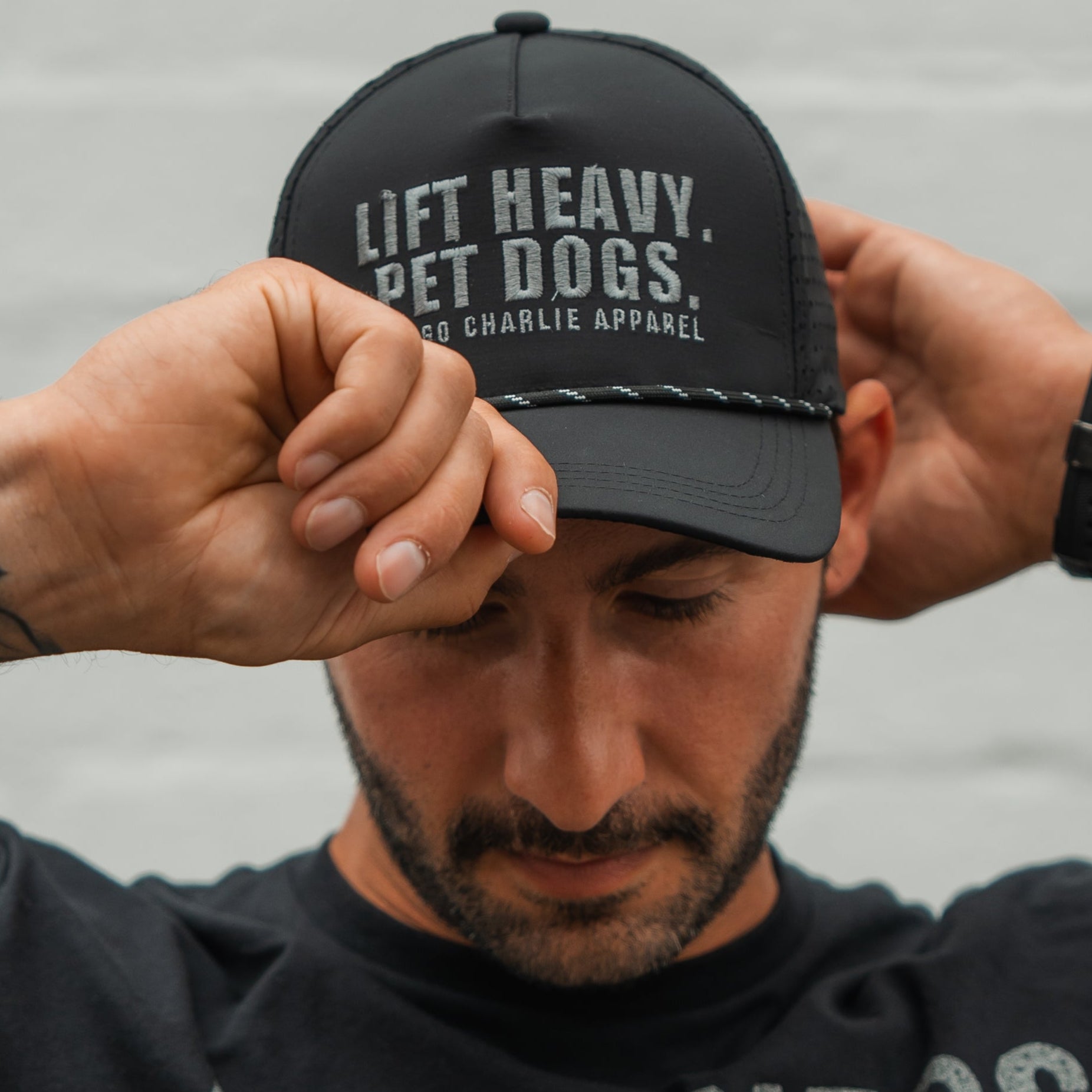 Lift Heavy. Pet Dogs. - Snapback Hat