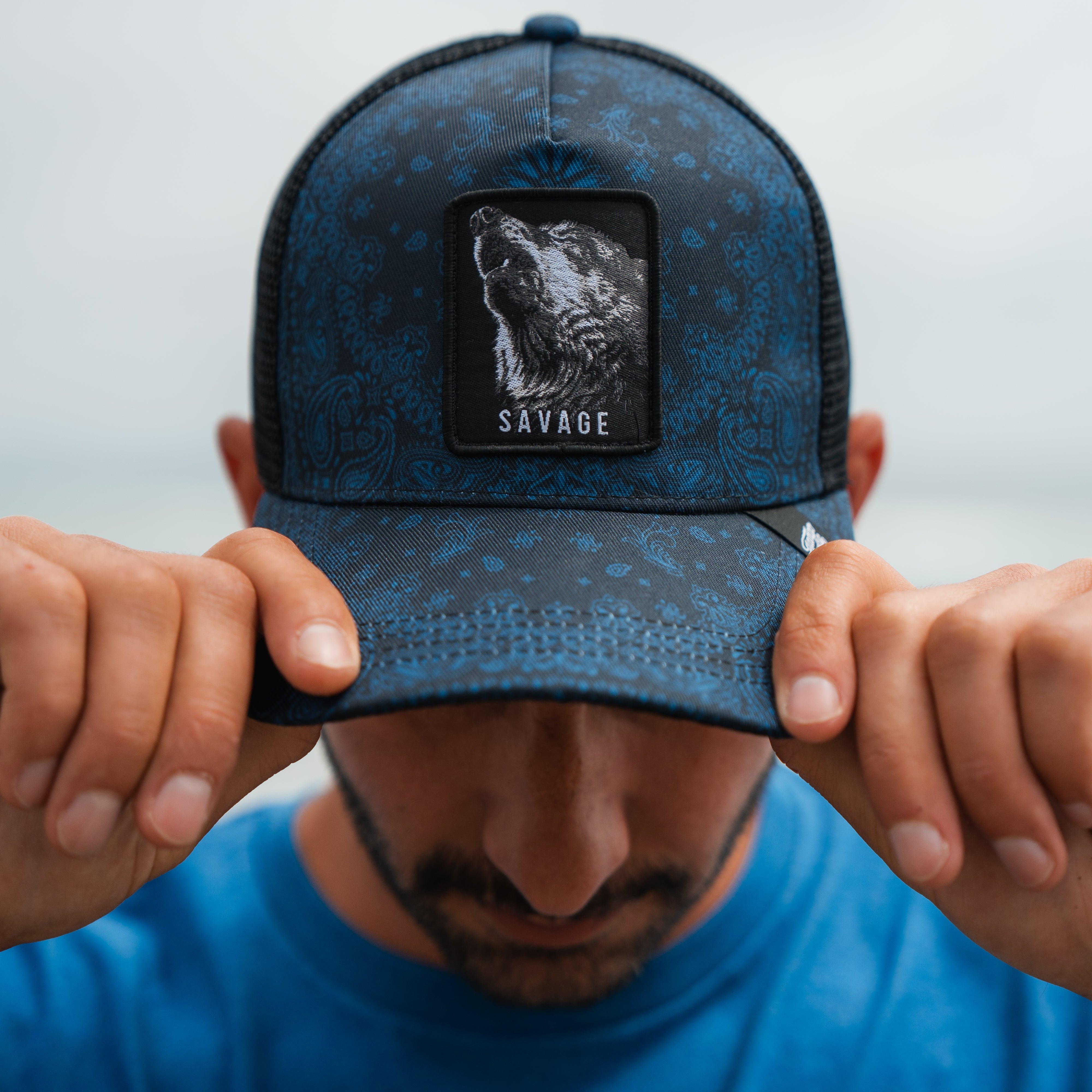Savage Slate Paisley - Trucker Snapback Hat