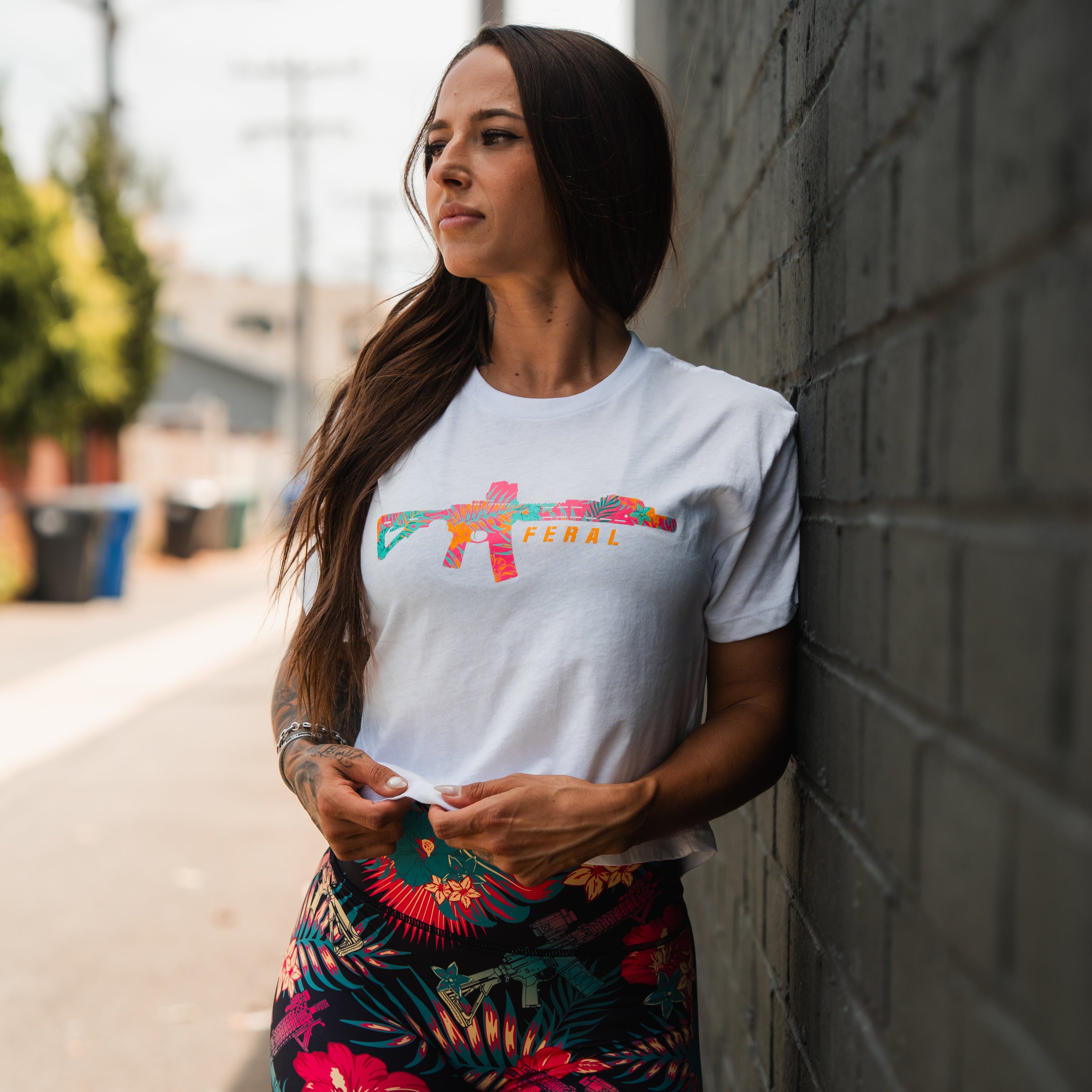 Feral - Women's White Crop
