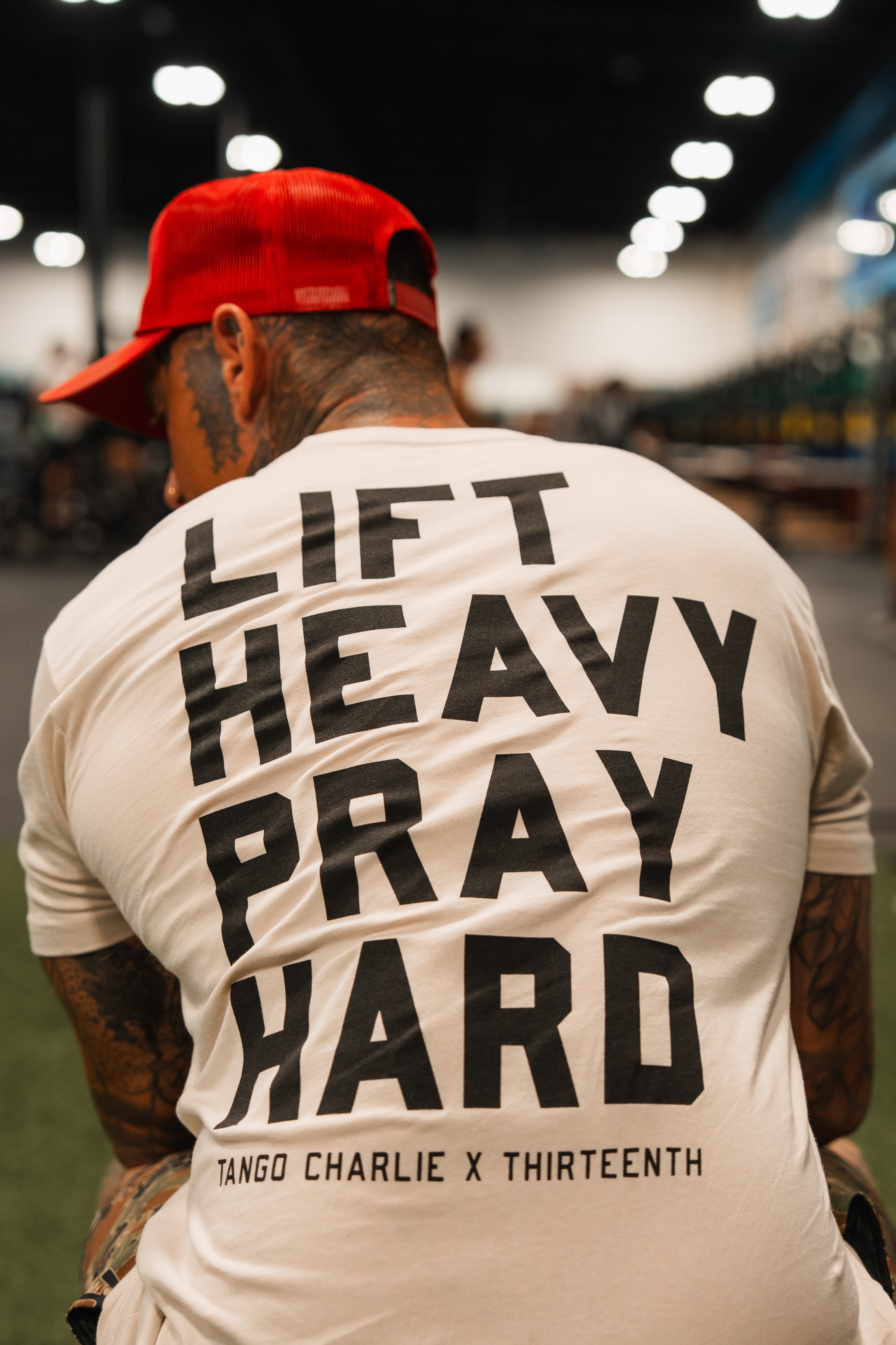 Lift Heavy. Pray Hard. - Tee