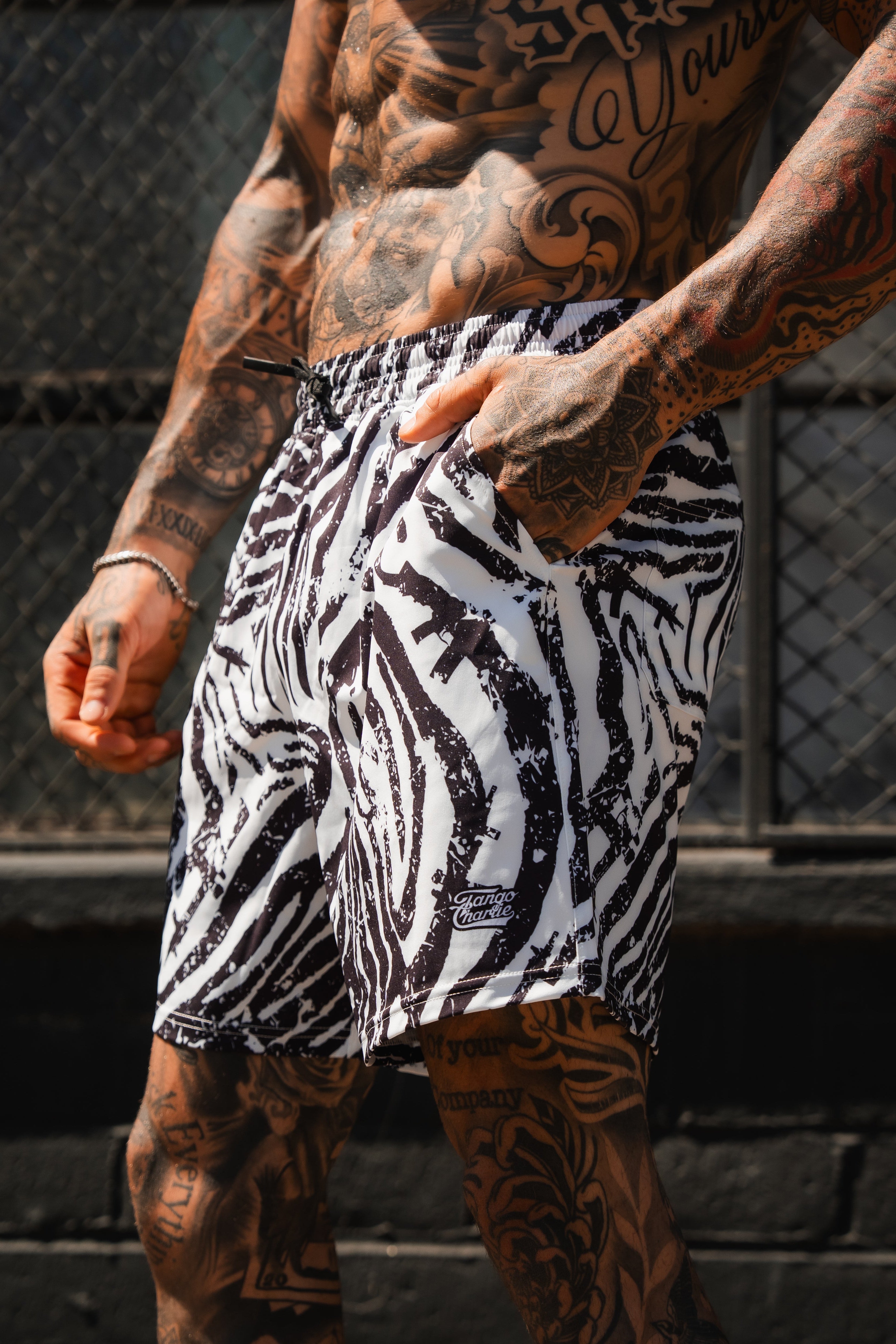 Men's Performance Training Shorts | 5.5"- Zebra Ops