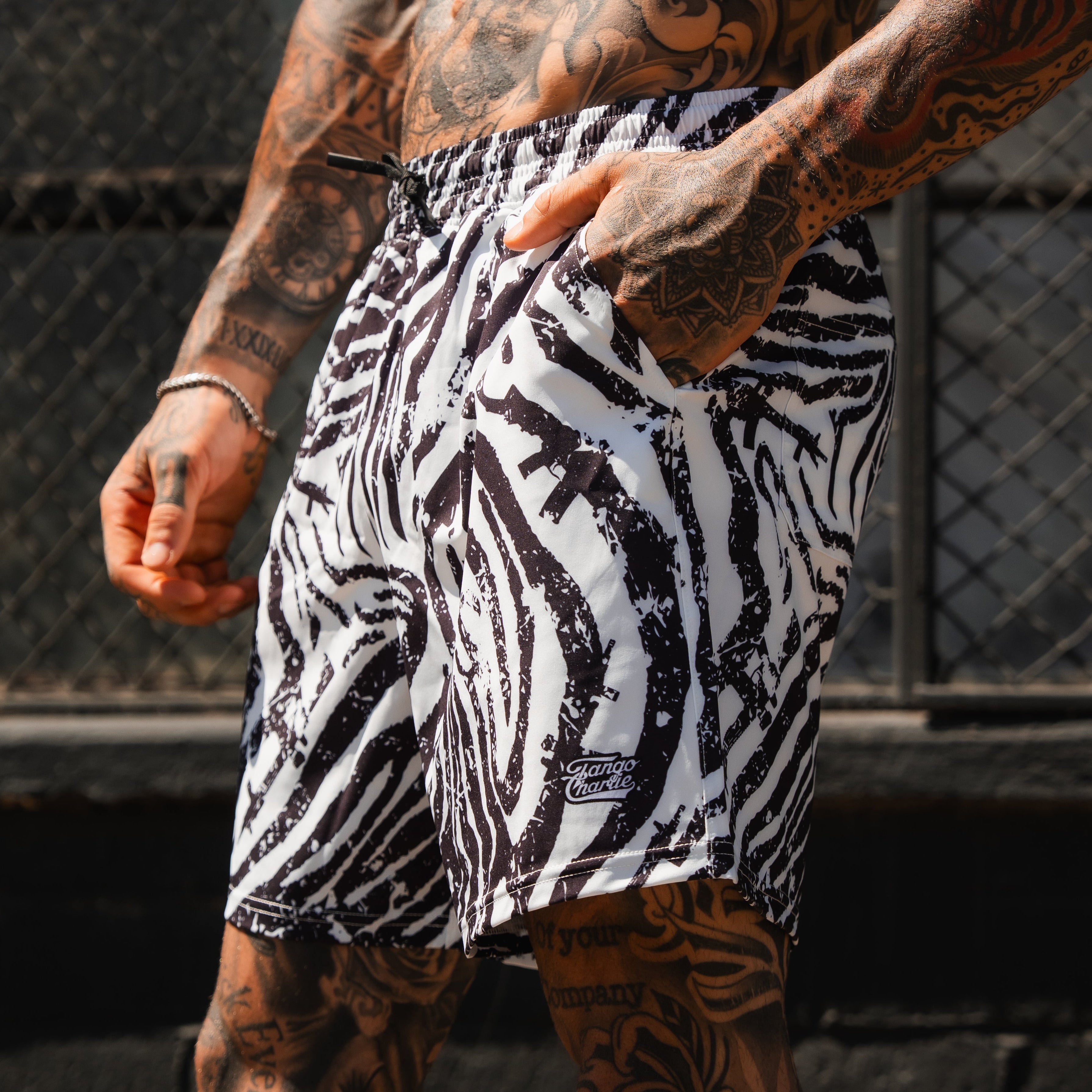 Men's Performance Training Shorts | 5.5"- Zebra Ops