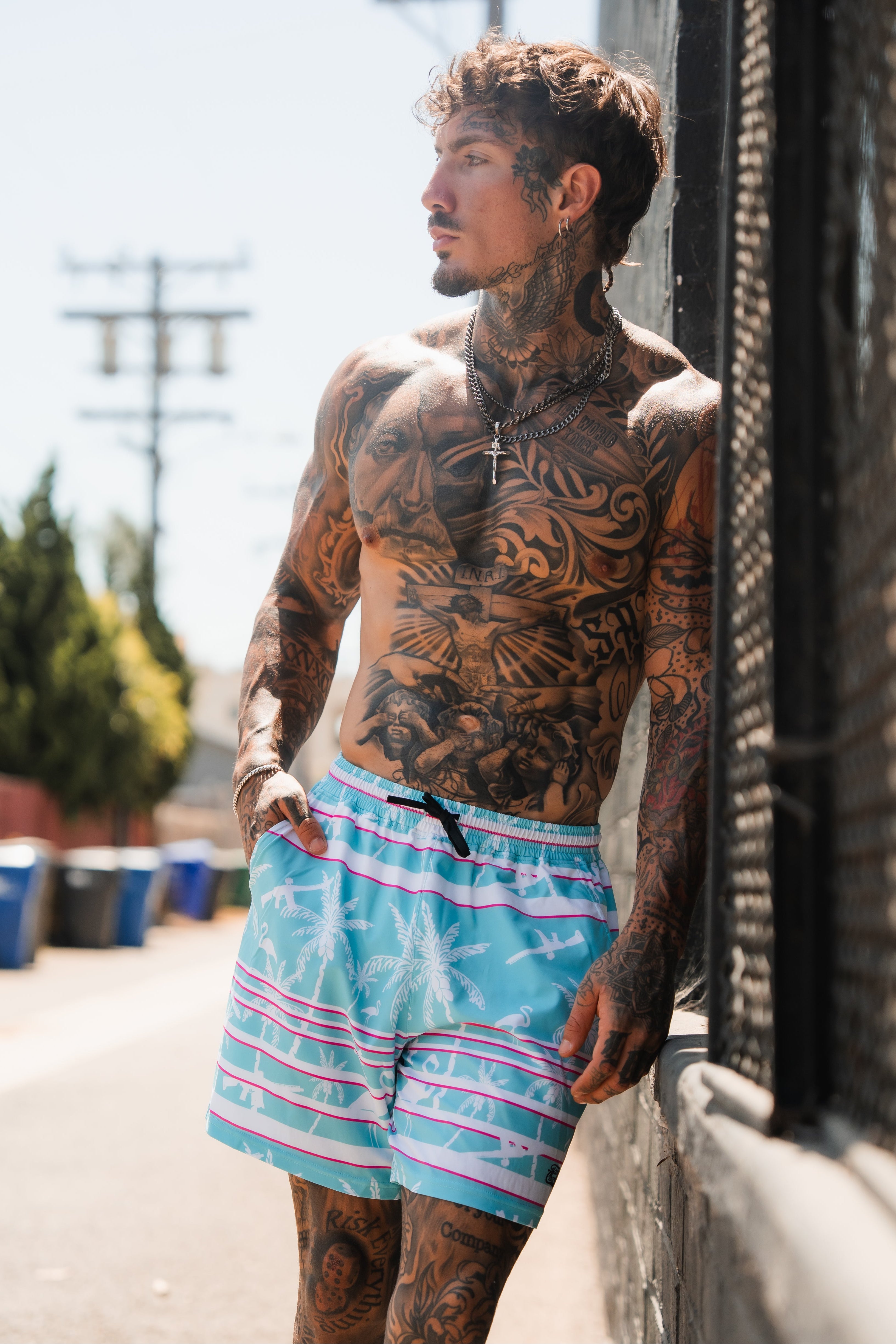 Men's Performance Training Shorts | 5.5"- Miami Vice Mayhem
