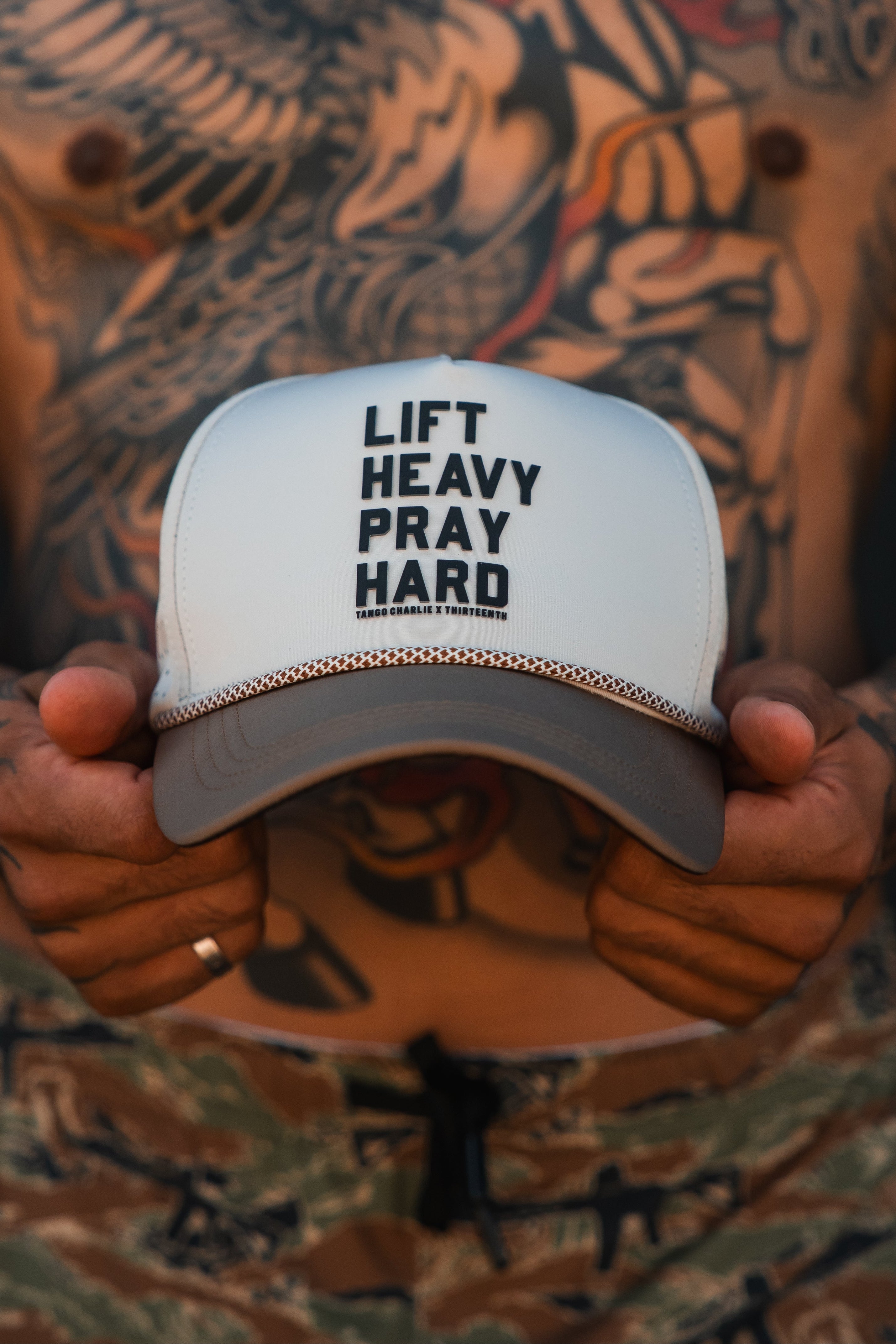 Lift Heavy. Pray Hard. Hydro - Snapback Hat