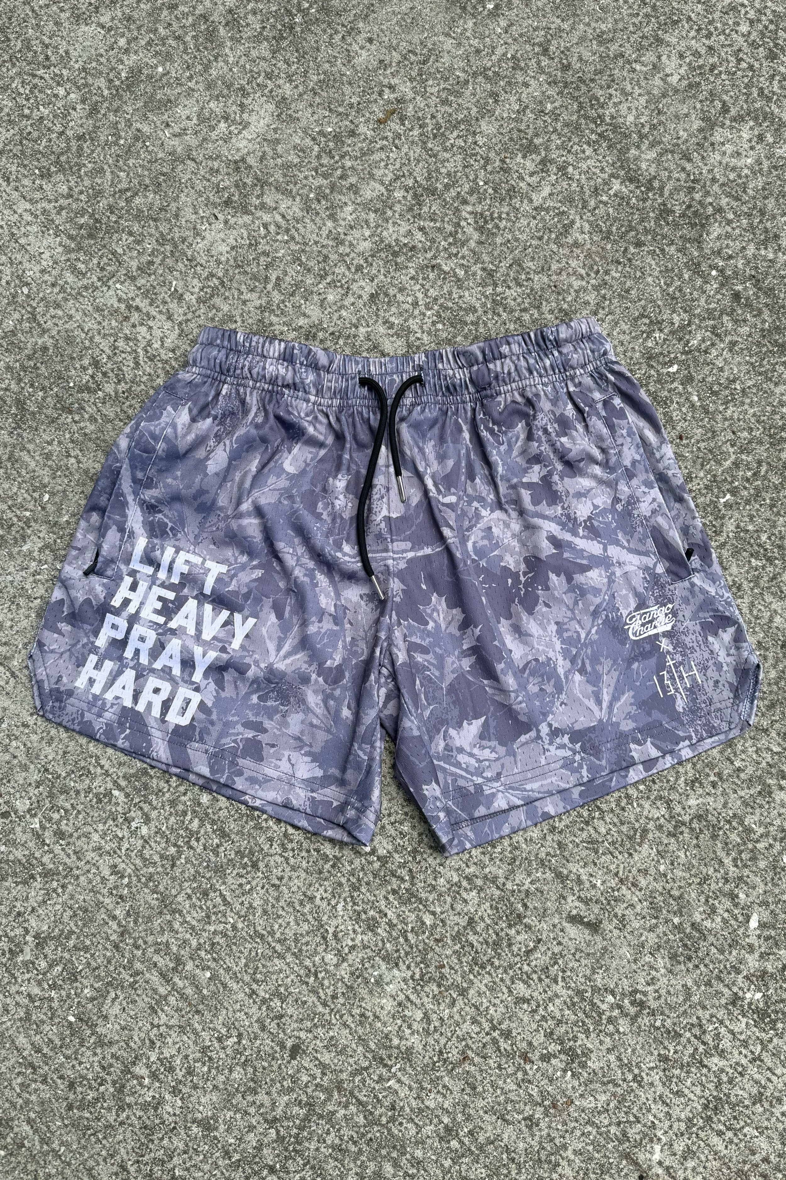 Men's Mesh Lifestyle Shorts | 5.5"- Lift Heavy Pray Hard Deadwood