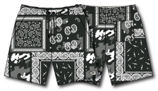 Men's Performance Training Shorts | 5.5"- Pew Pew Paisley