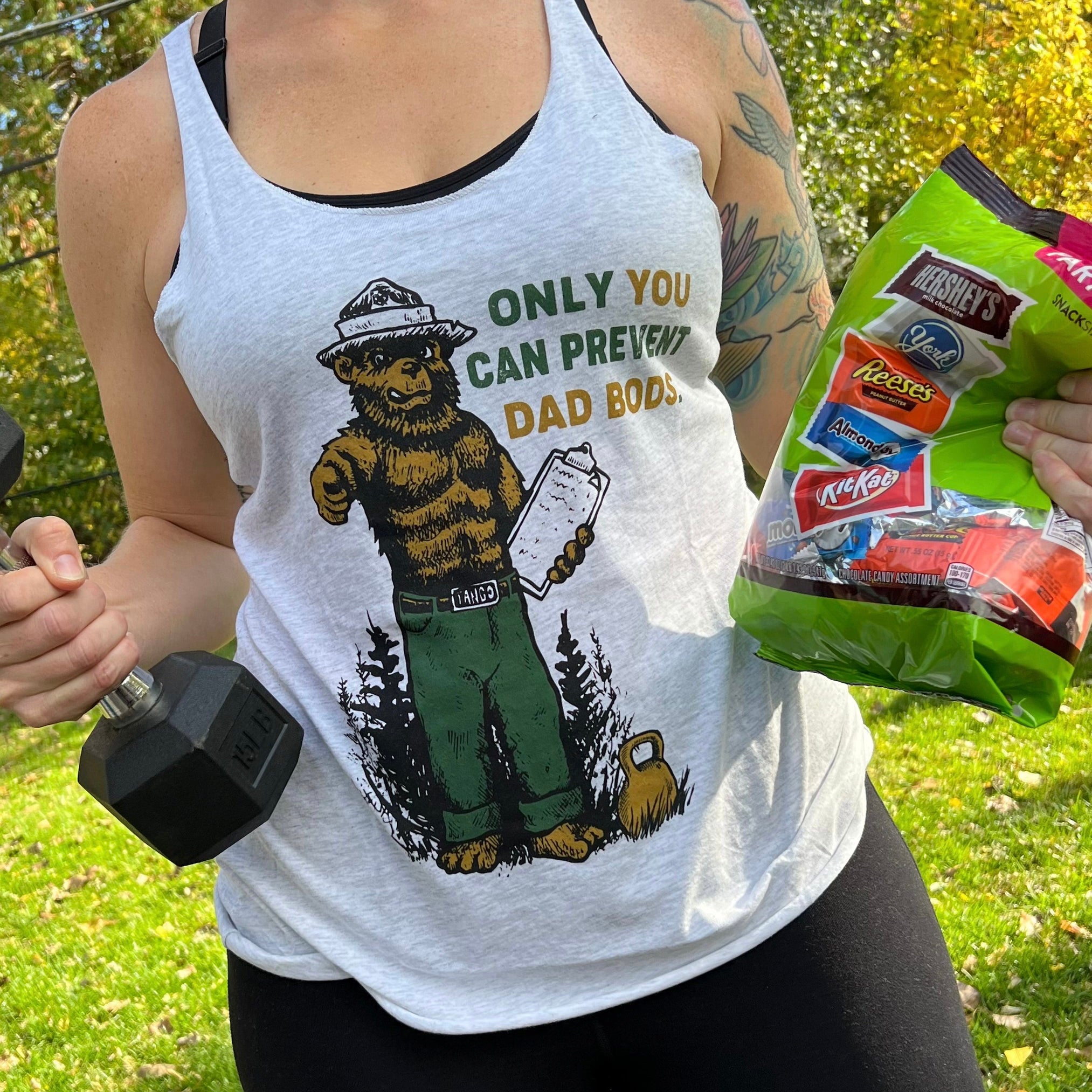 "Only You Can Prevent Dad Bods" - Women's Racerback Tank