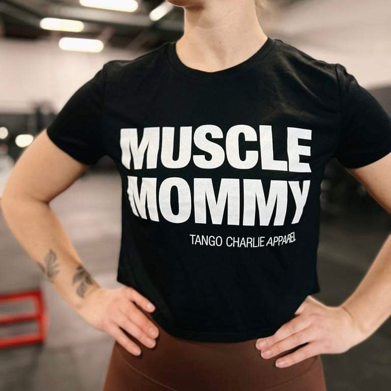 “Muscle Mommy” - Women’s Crop tee