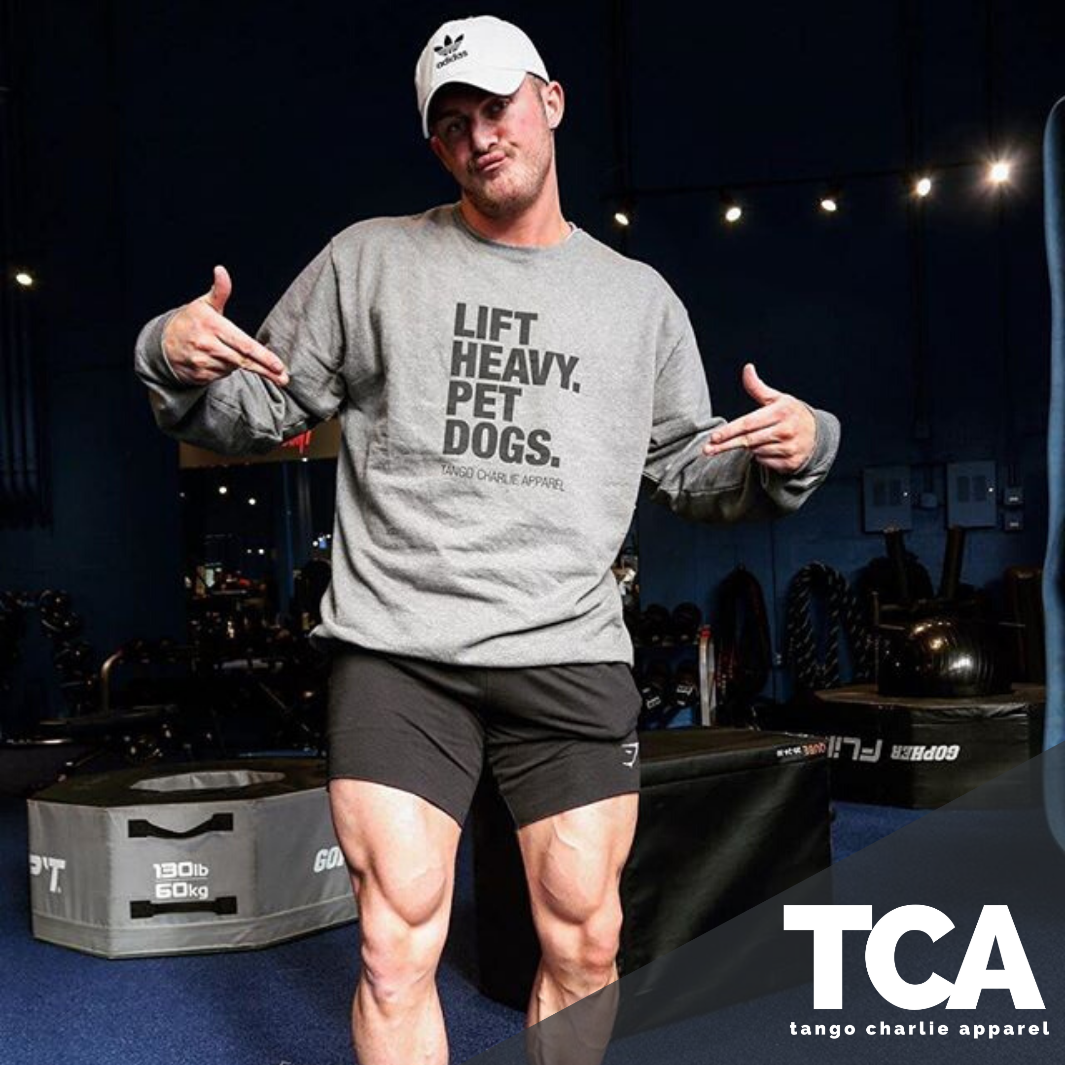 Lift Heavy. Pet Dogs. - Crewneck