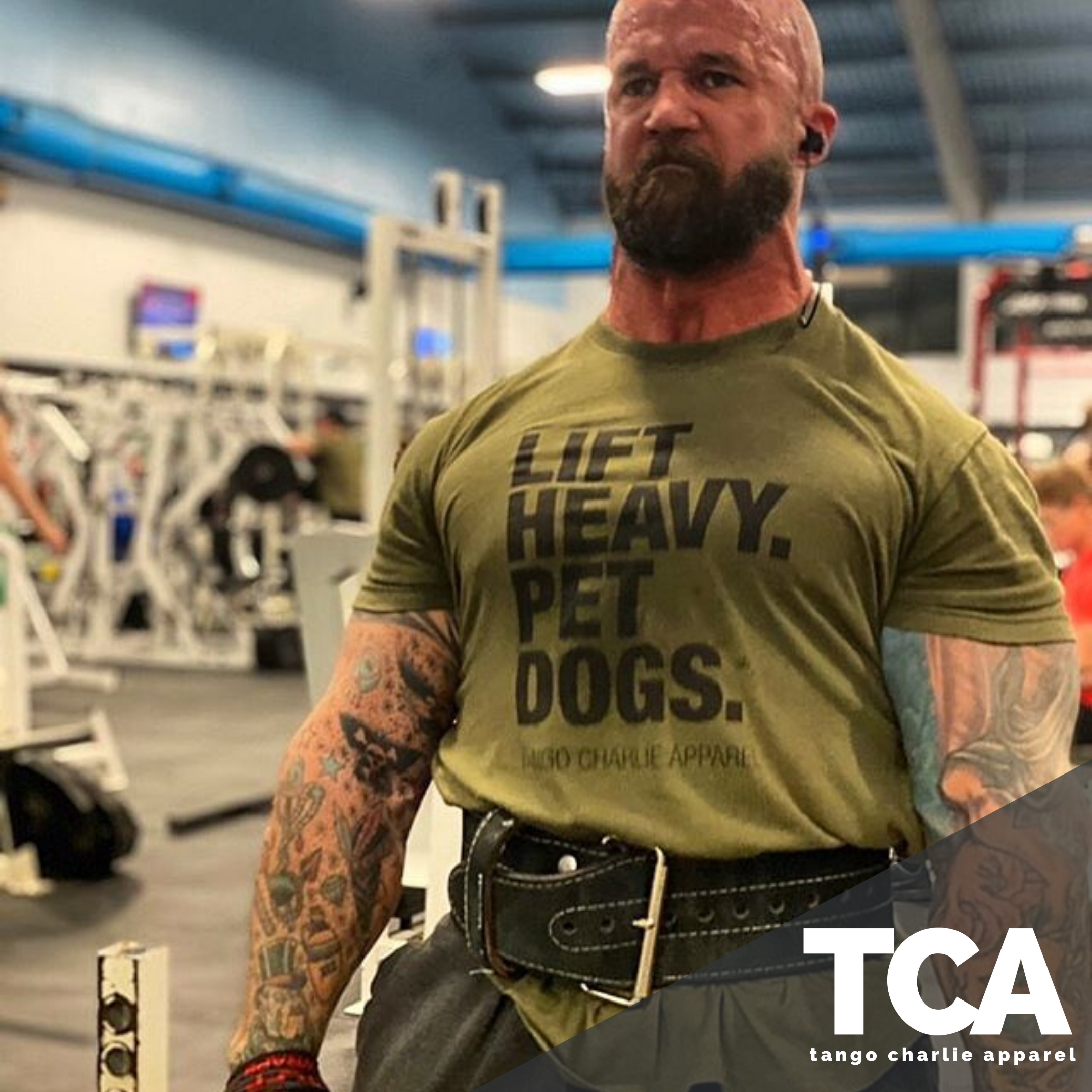 Lift Heavy. Pet Dogs. - Tee