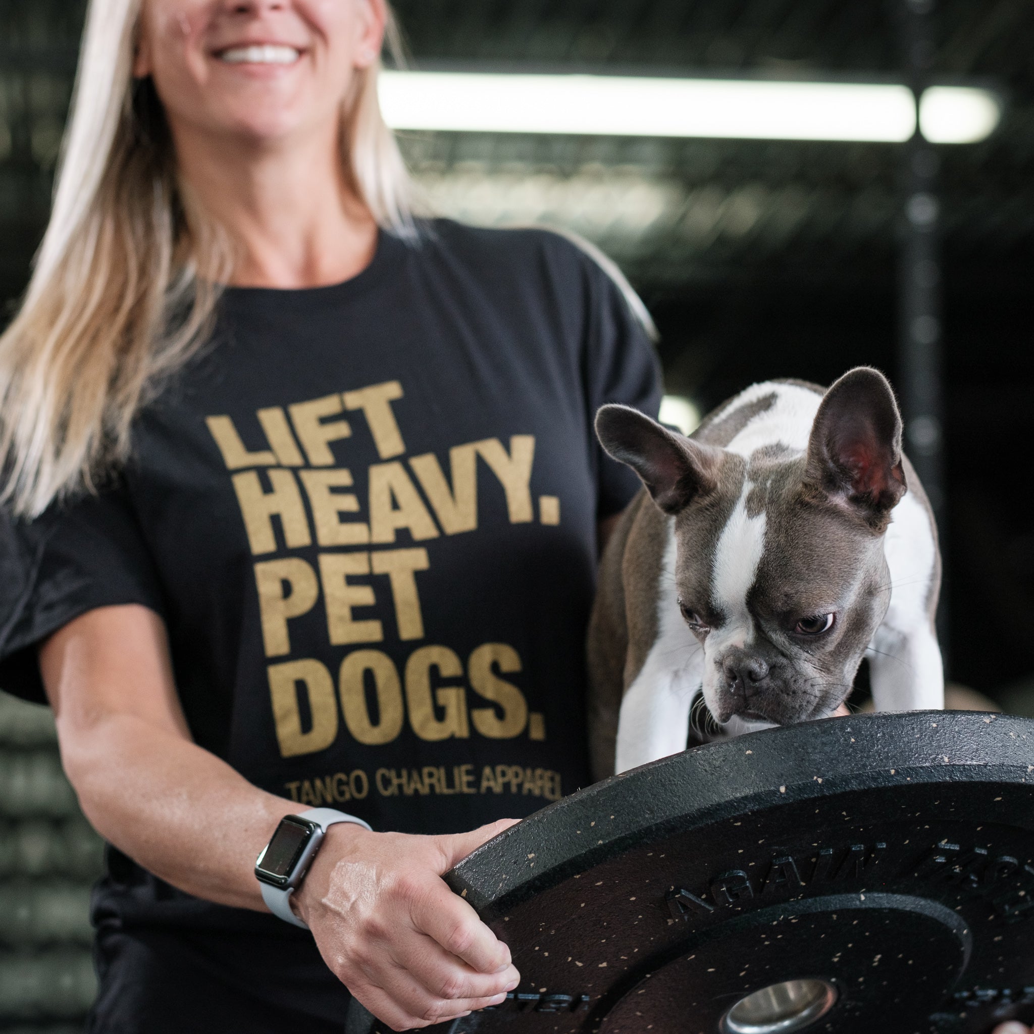 GOLD Edition Lift Heavy. Pet Dogs. - Tee