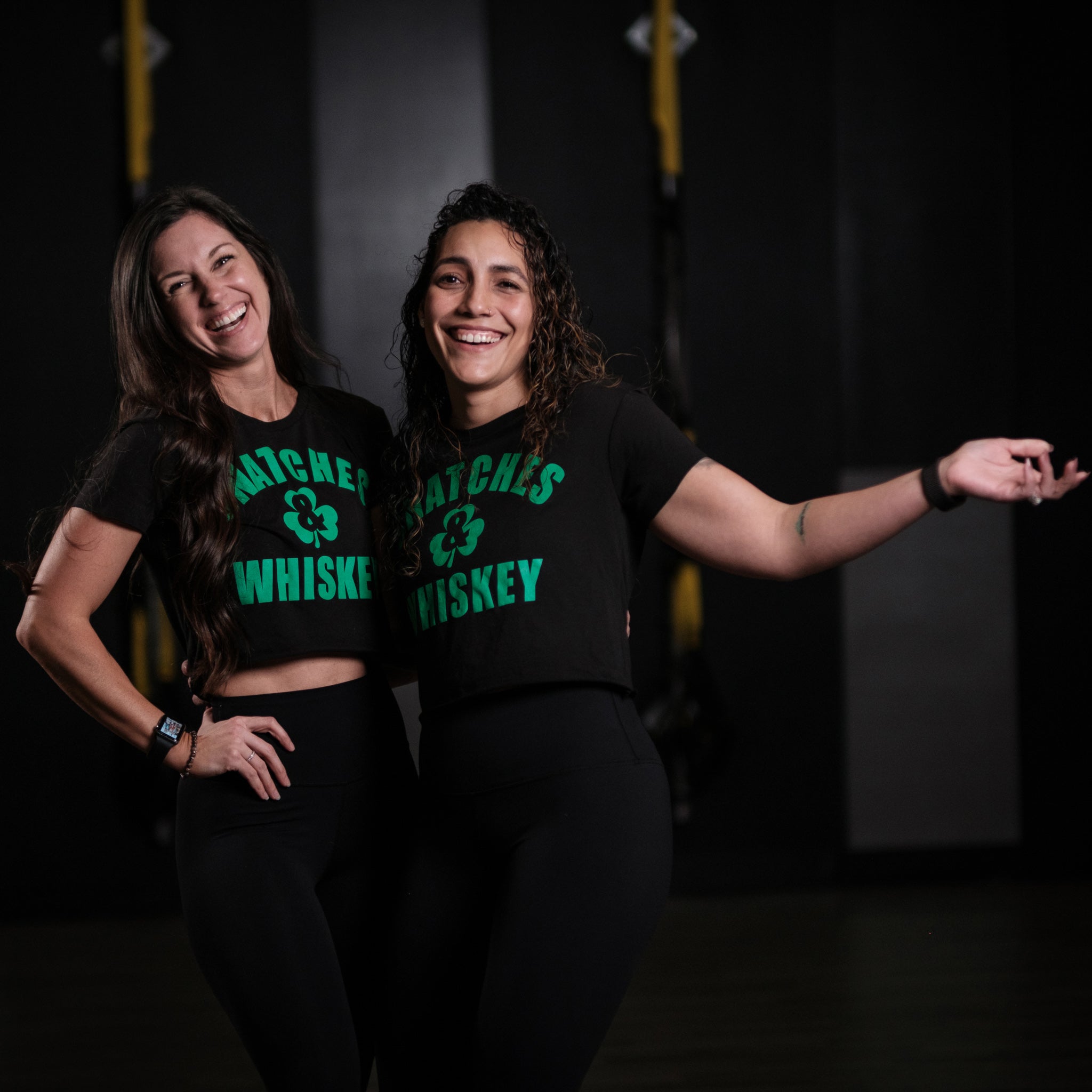 Snatches & Whiskey - Crop Tee