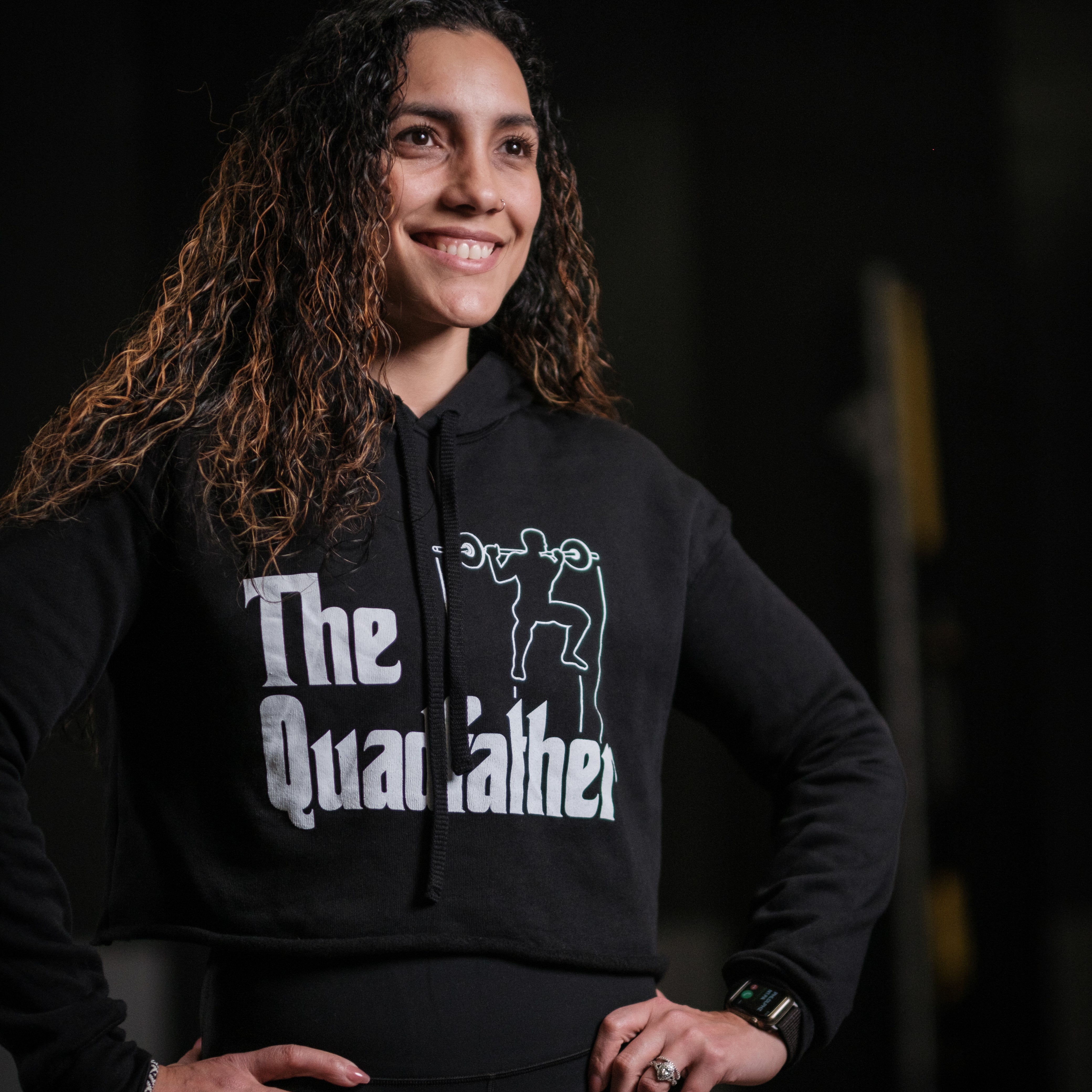 The Quadfather - Crop Hoodie