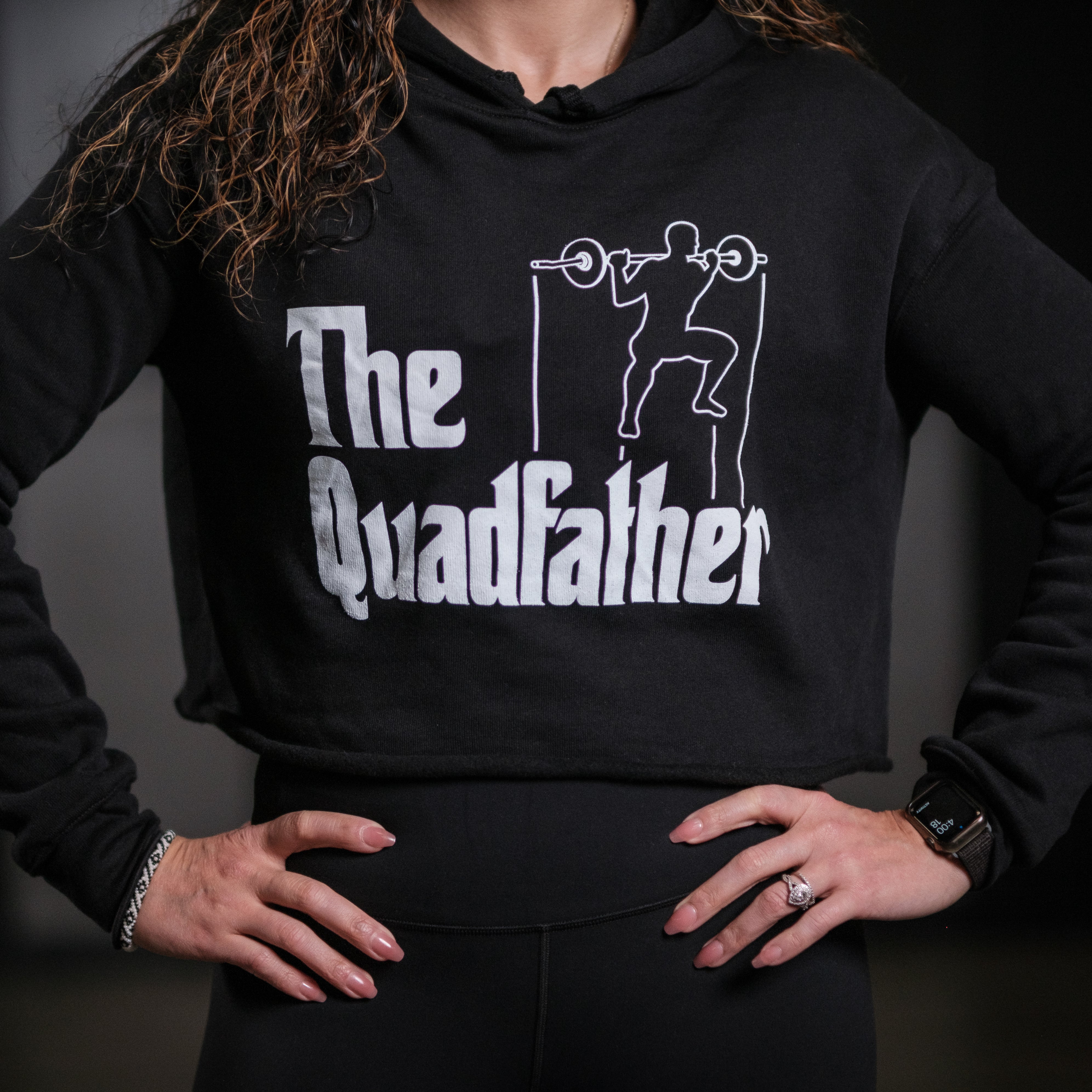 The Quadfather - Crop Hoodie