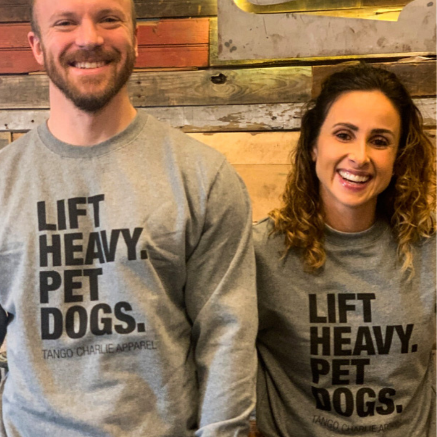 Lift Heavy. Pet Dogs. - Crewneck