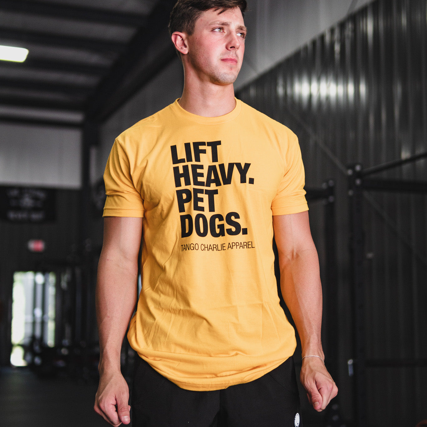 Lift Heavy. Pet Dogs. - Tee