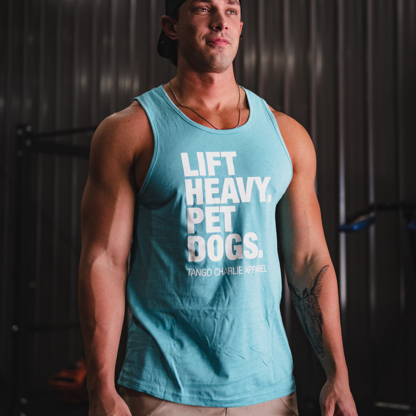 Lift Heavy. Pet Dogs. - Mens Tank