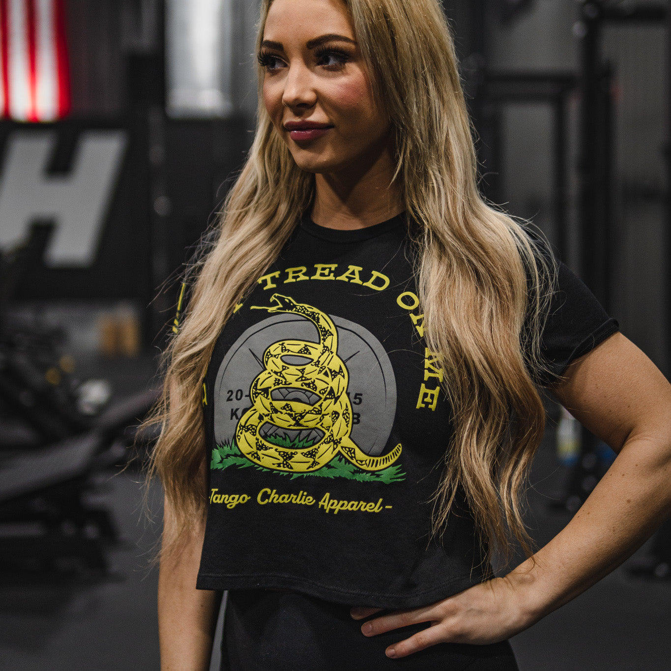 Don't Tread on Me - Women's Crop Tee