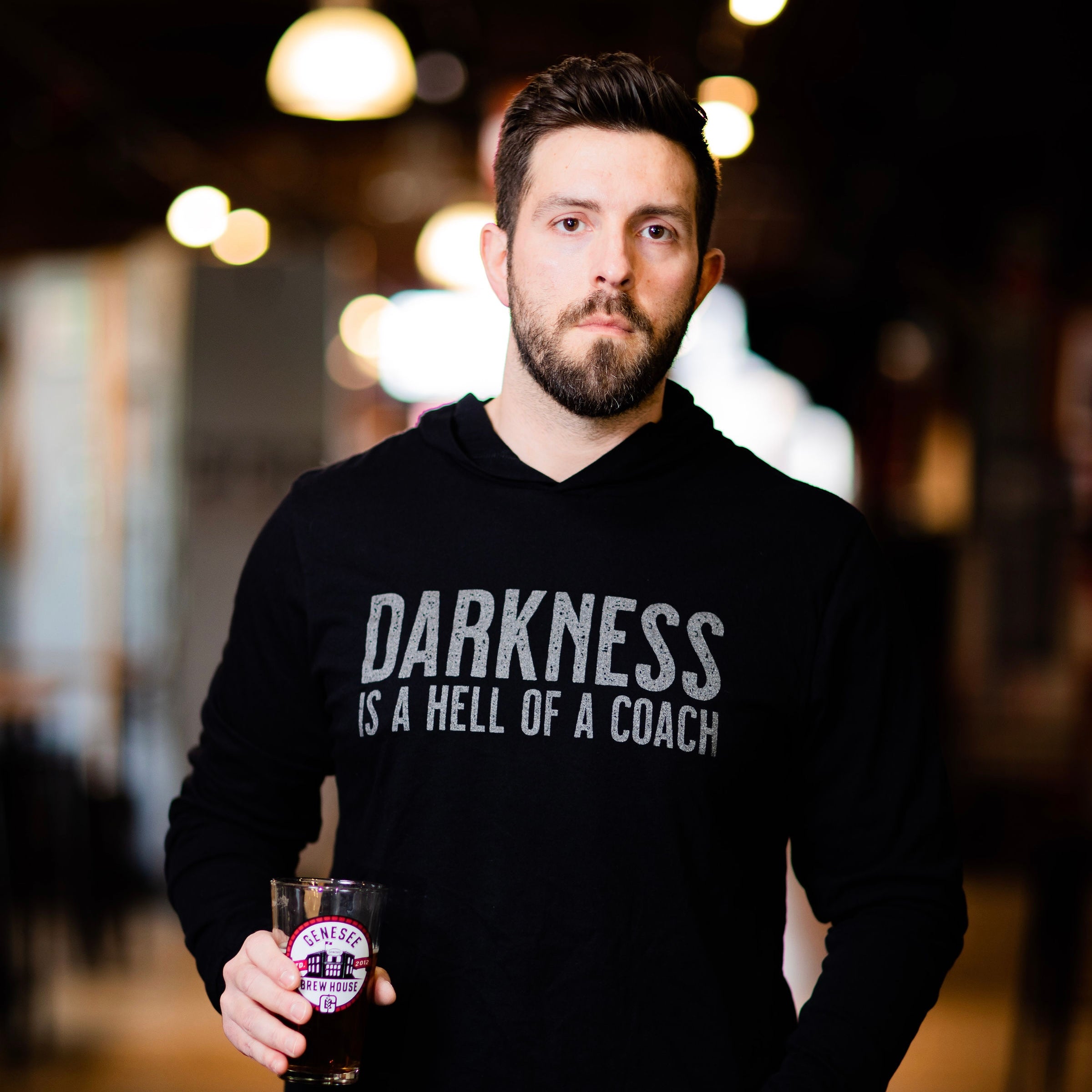 Darkness is a HELL of a Coach - Long Sleeve Hoodie