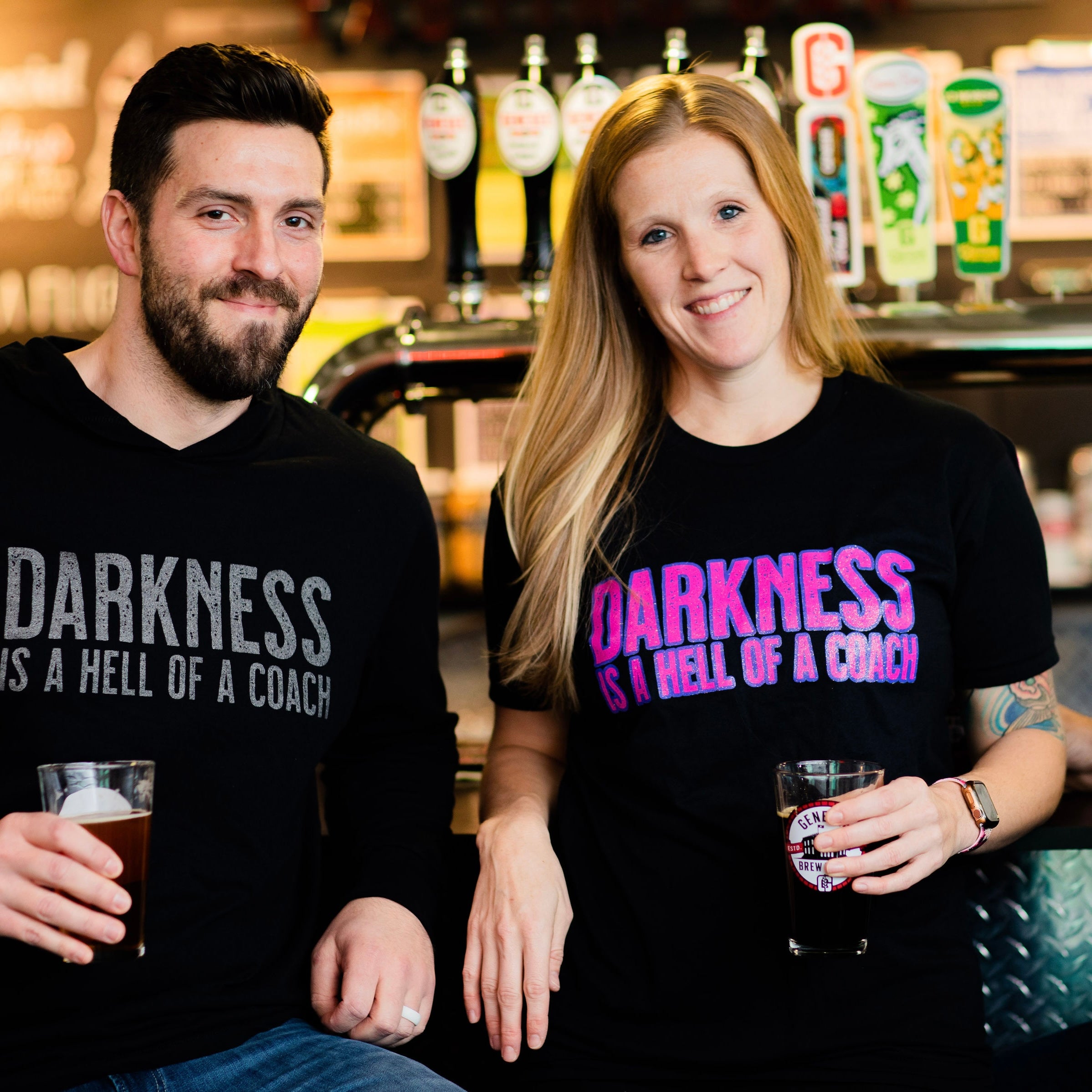 Darkness is a HELL of a Coach - Long Sleeve Hoodie