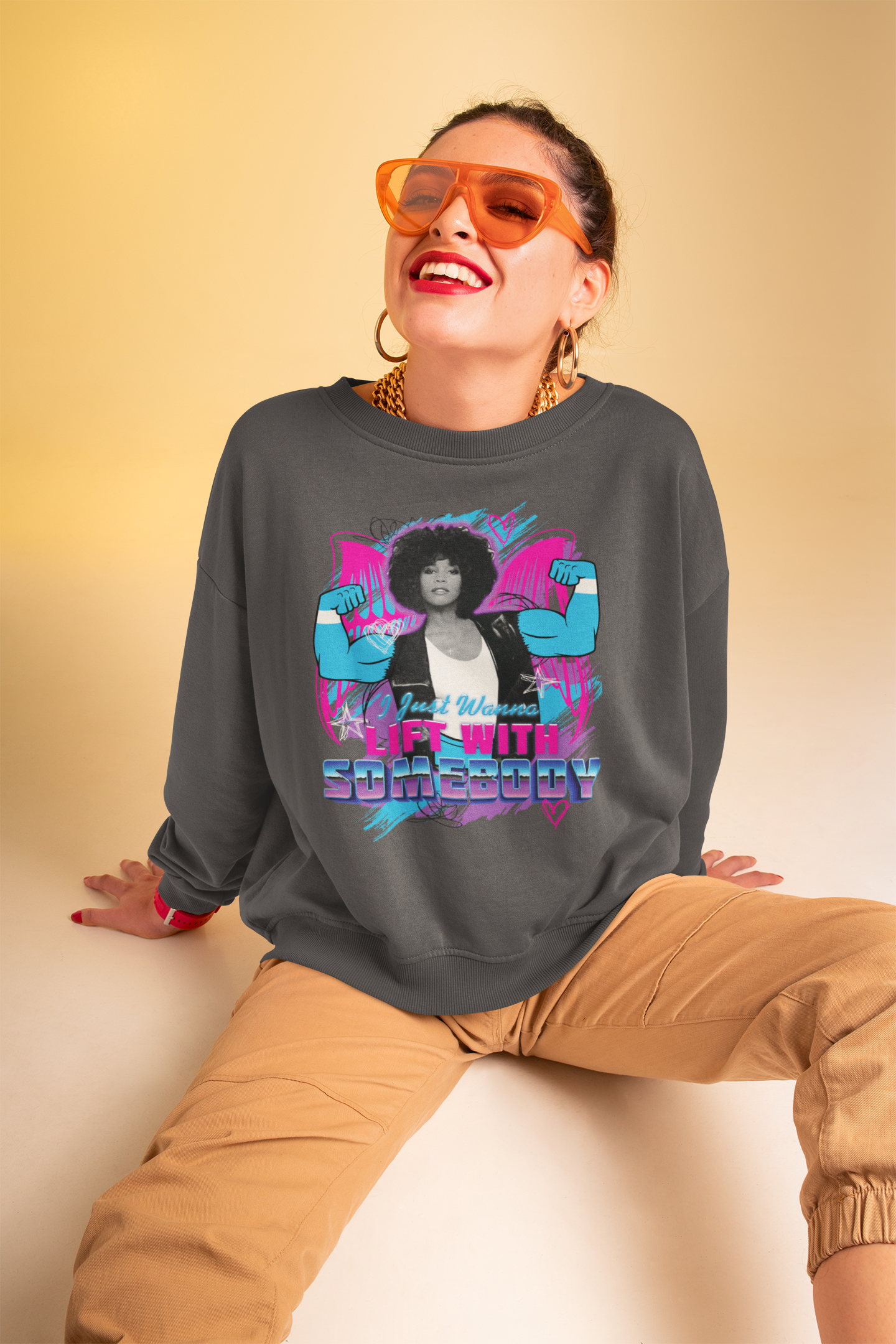 I Wanna Lift With Somebody - Premium Crewneck