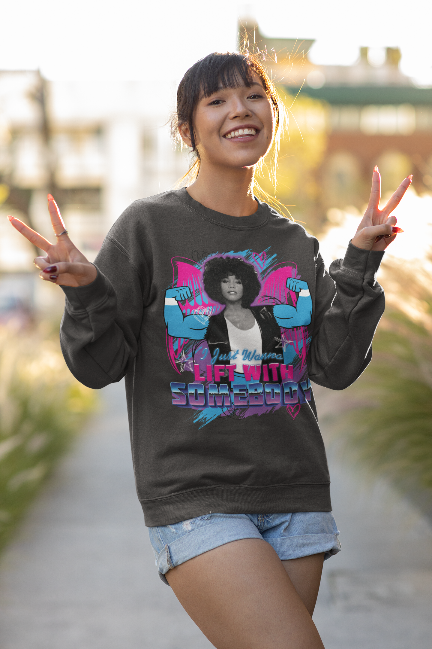 I Wanna Lift With Somebody - Premium Crewneck