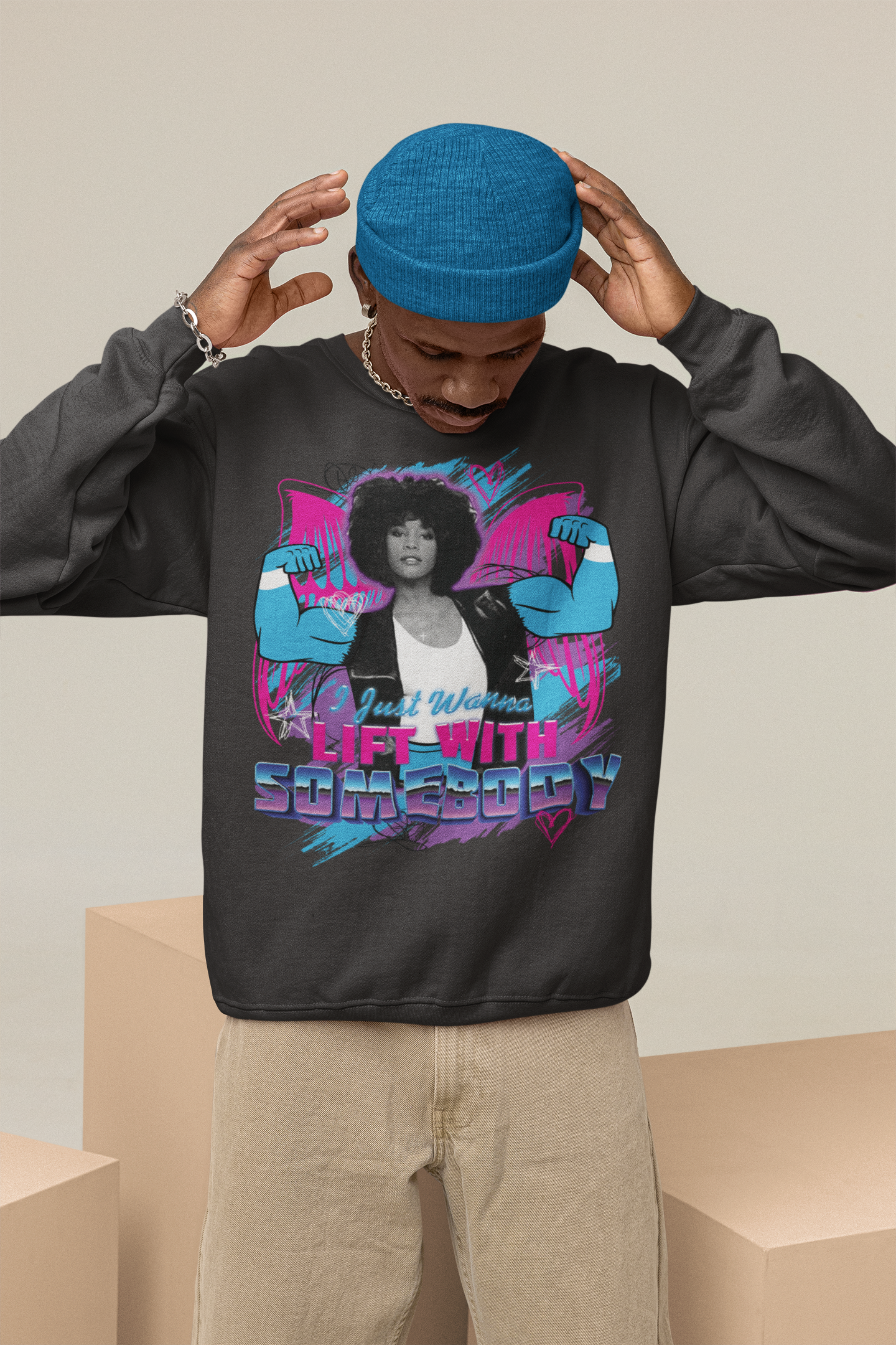 I Wanna Lift With Somebody - Premium Crewneck
