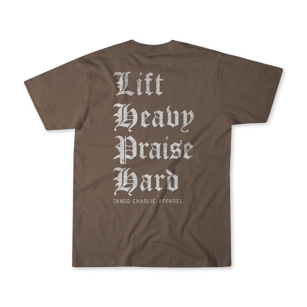 Lift Heavy. Praise Hard. Shiitake Tee