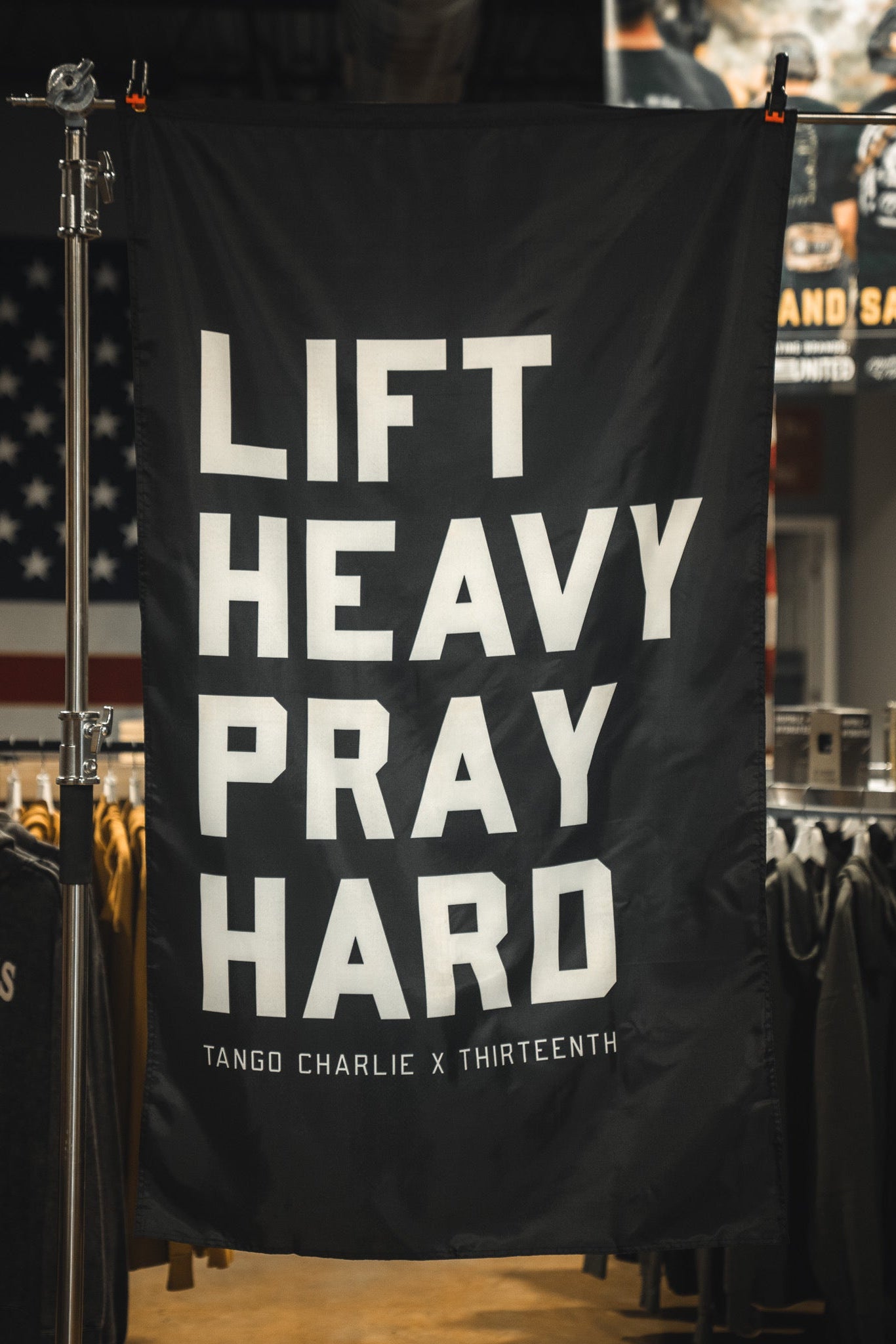 Lift heavy. Pray hard. - Black Flag