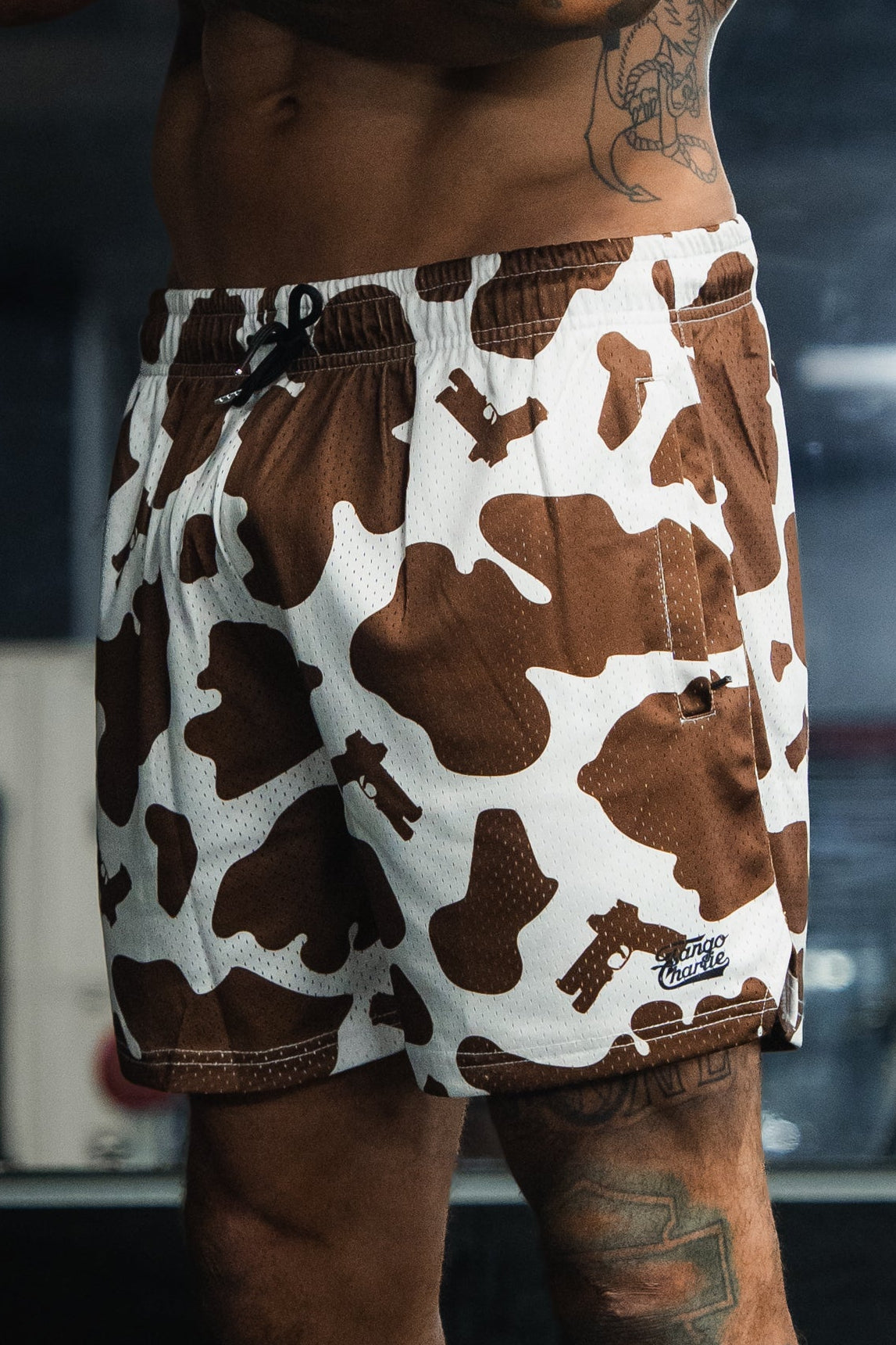 Men's Mesh Lifestyle Shorts | 5.5"- Moo Moo Pew