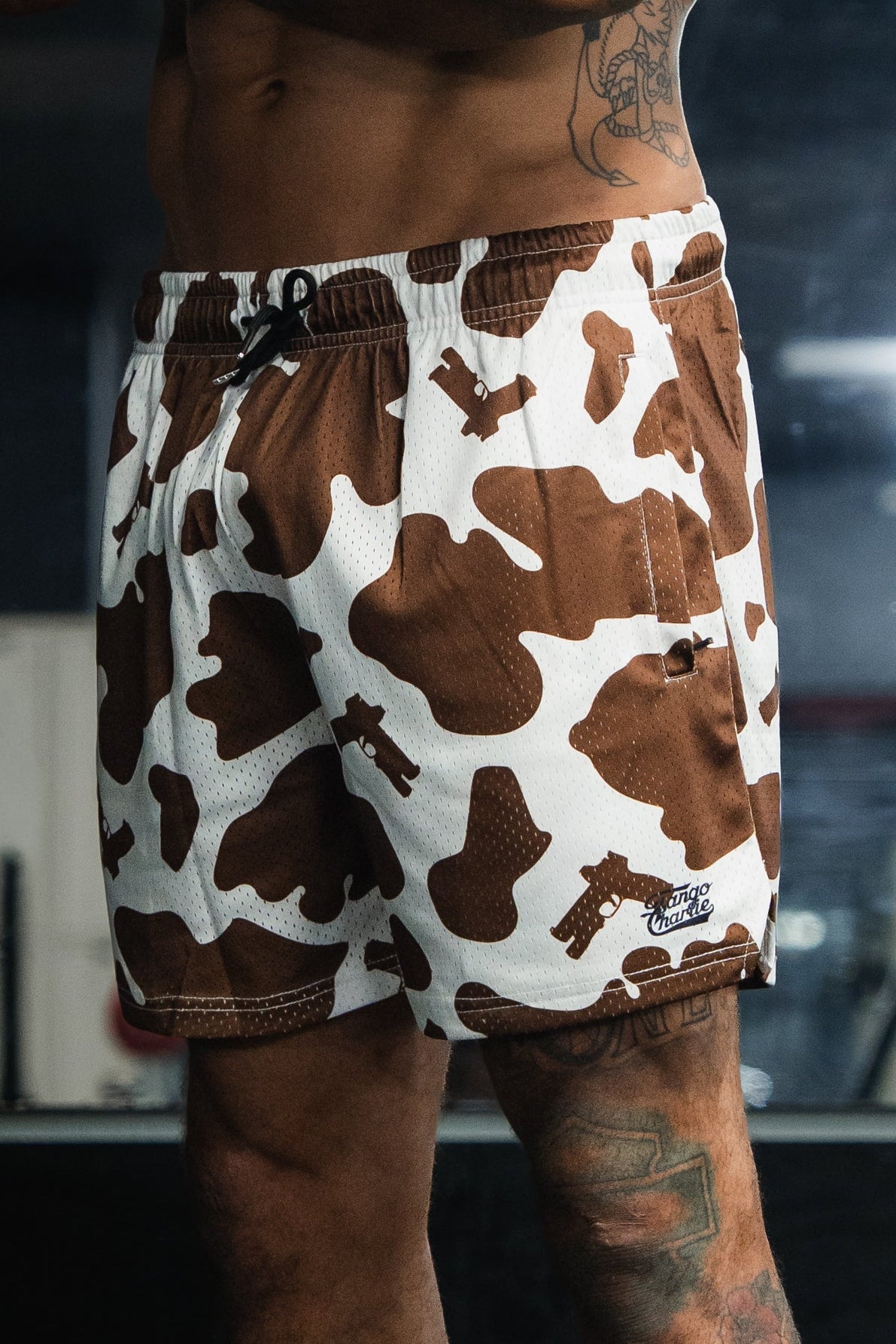 Men's Mesh Lifestyle Shorts | 5.5"- Moo Moo Pew