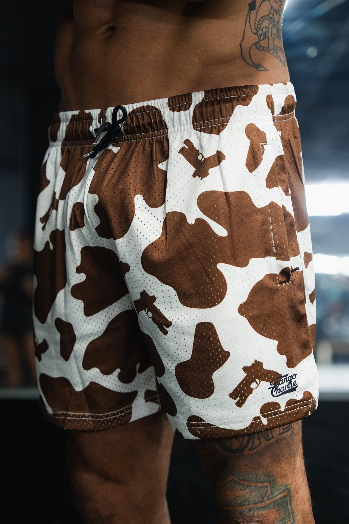 Men's Mesh Lifestyle Shorts | 5.5"- Moo Moo Pew