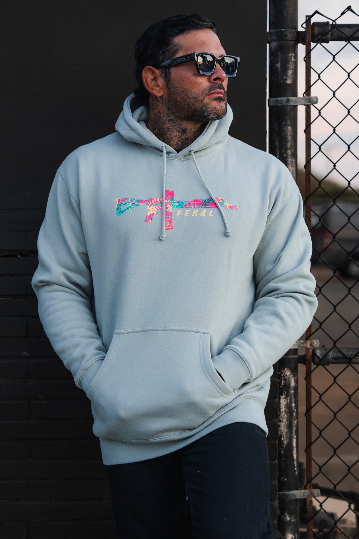 Feral - Premium Dusty Sage Hoodie