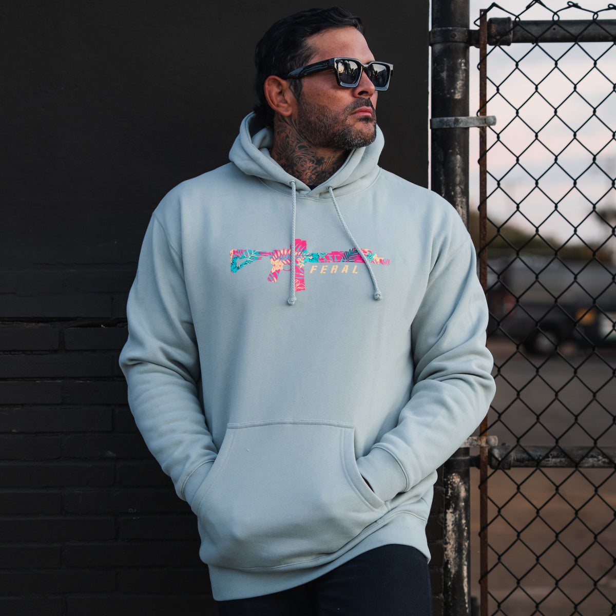 Feral - Premium Dusty Sage Hoodie