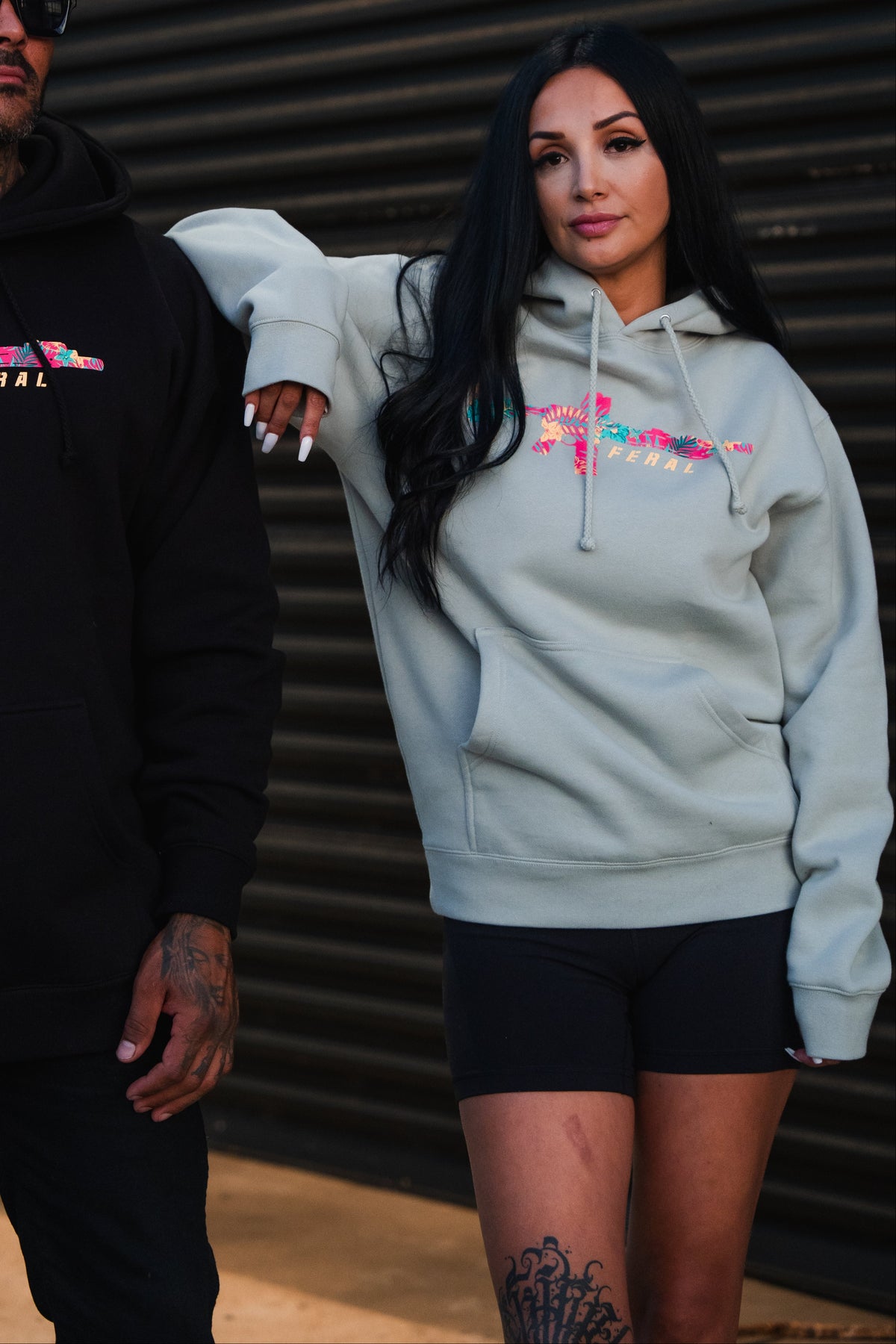 Feral - Premium Dusty Sage Hoodie