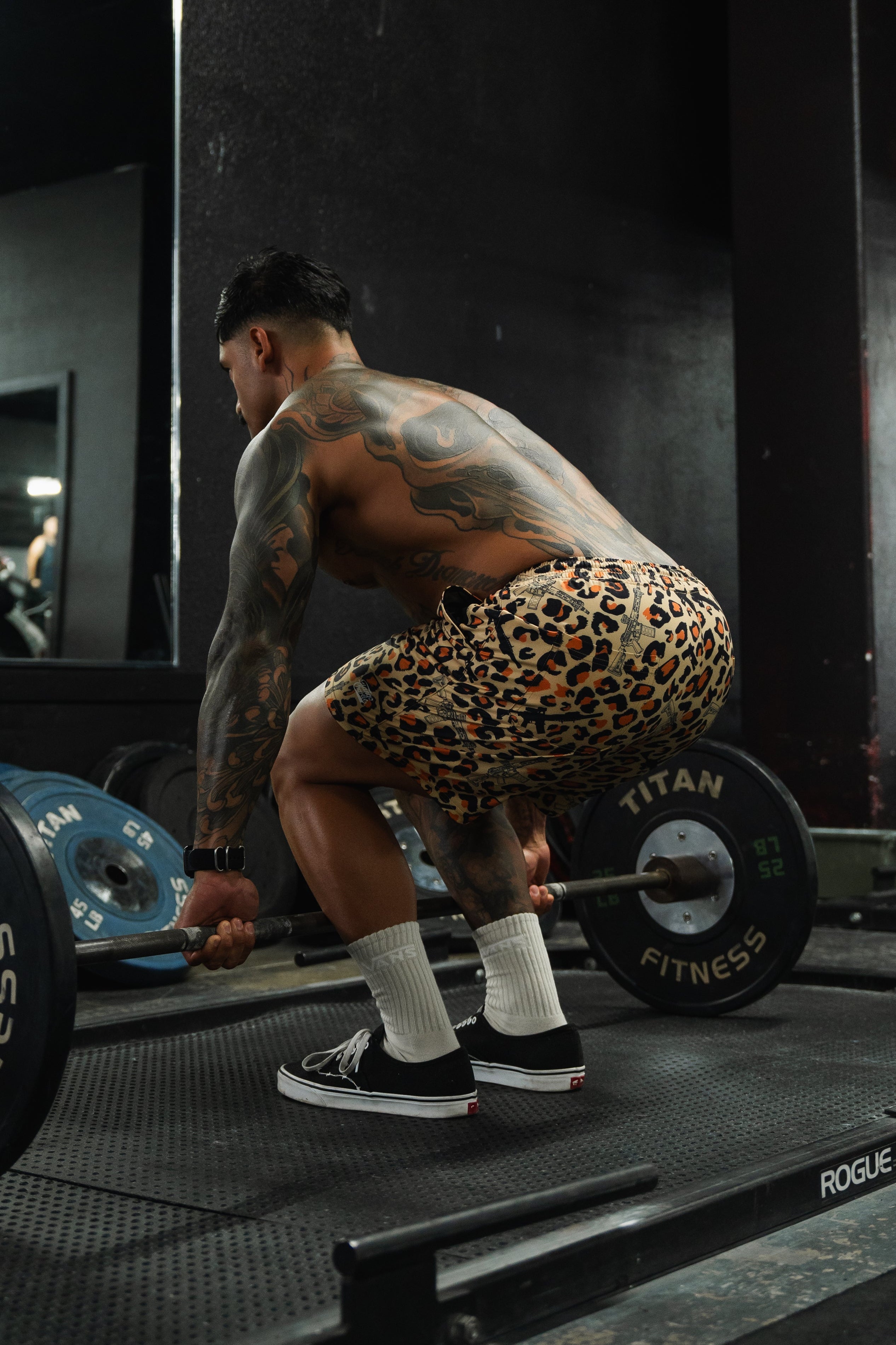 Men's Performance Training Shorts | 5.5"- Loaded Leopard